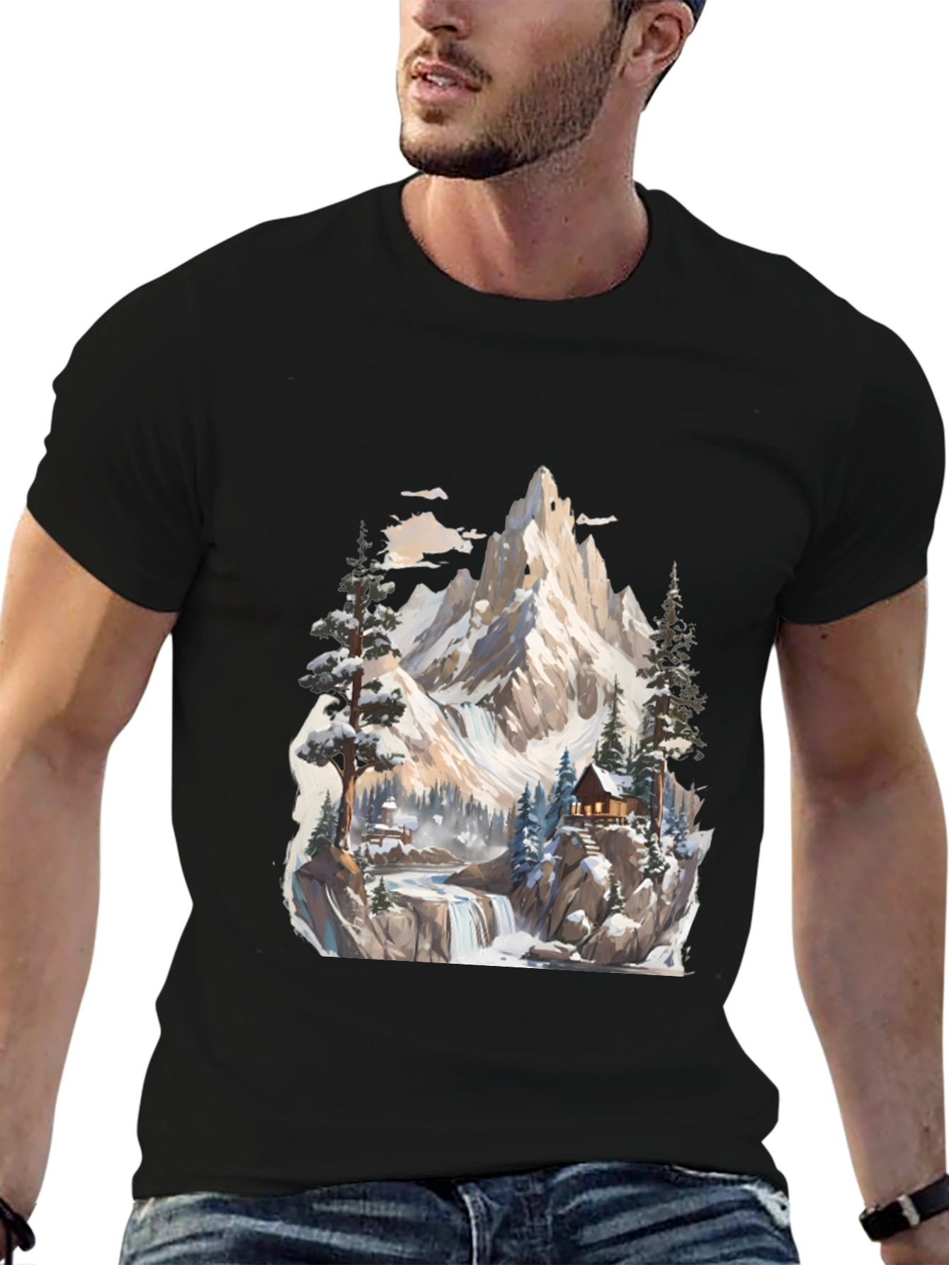 Mountain Cabin Graphic Tee