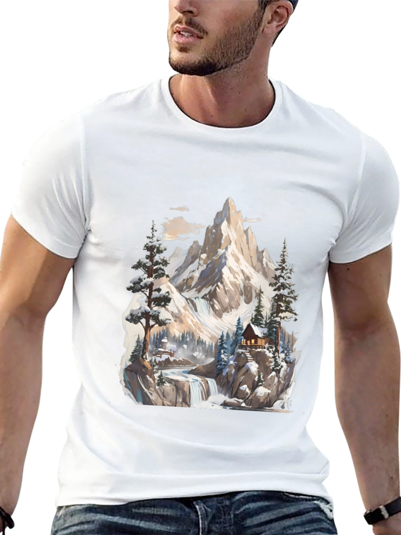 Mountain Cabin Graphic Tee