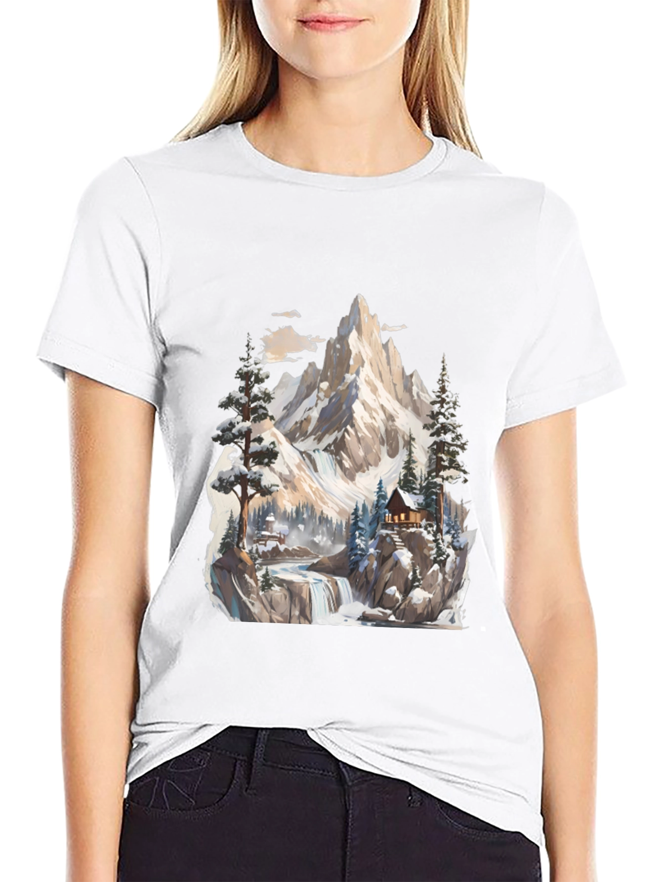 Mountain Cabin Graphic Tee