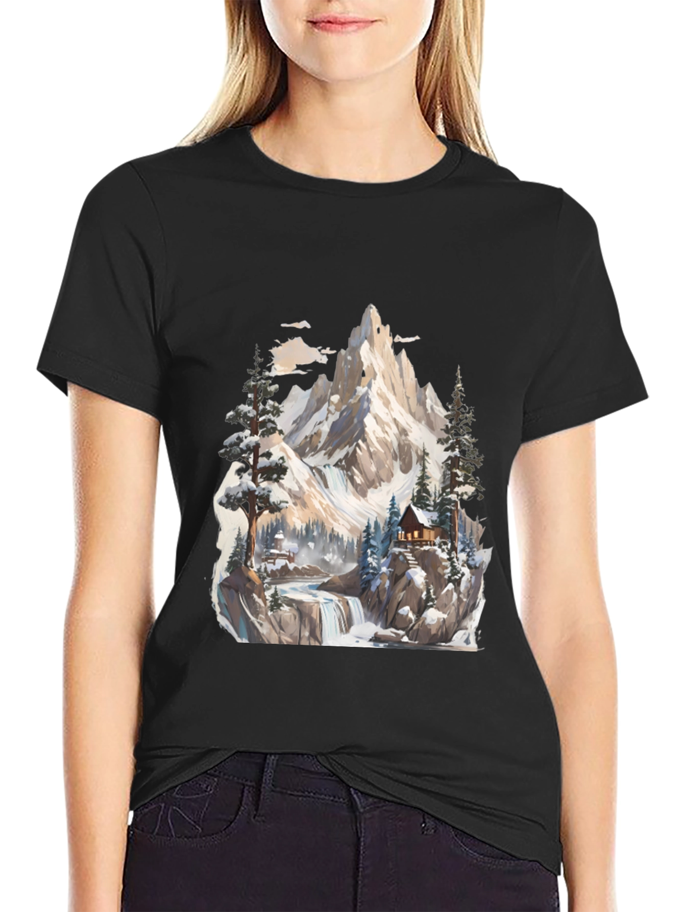 Mountain Cabin Graphic Tee