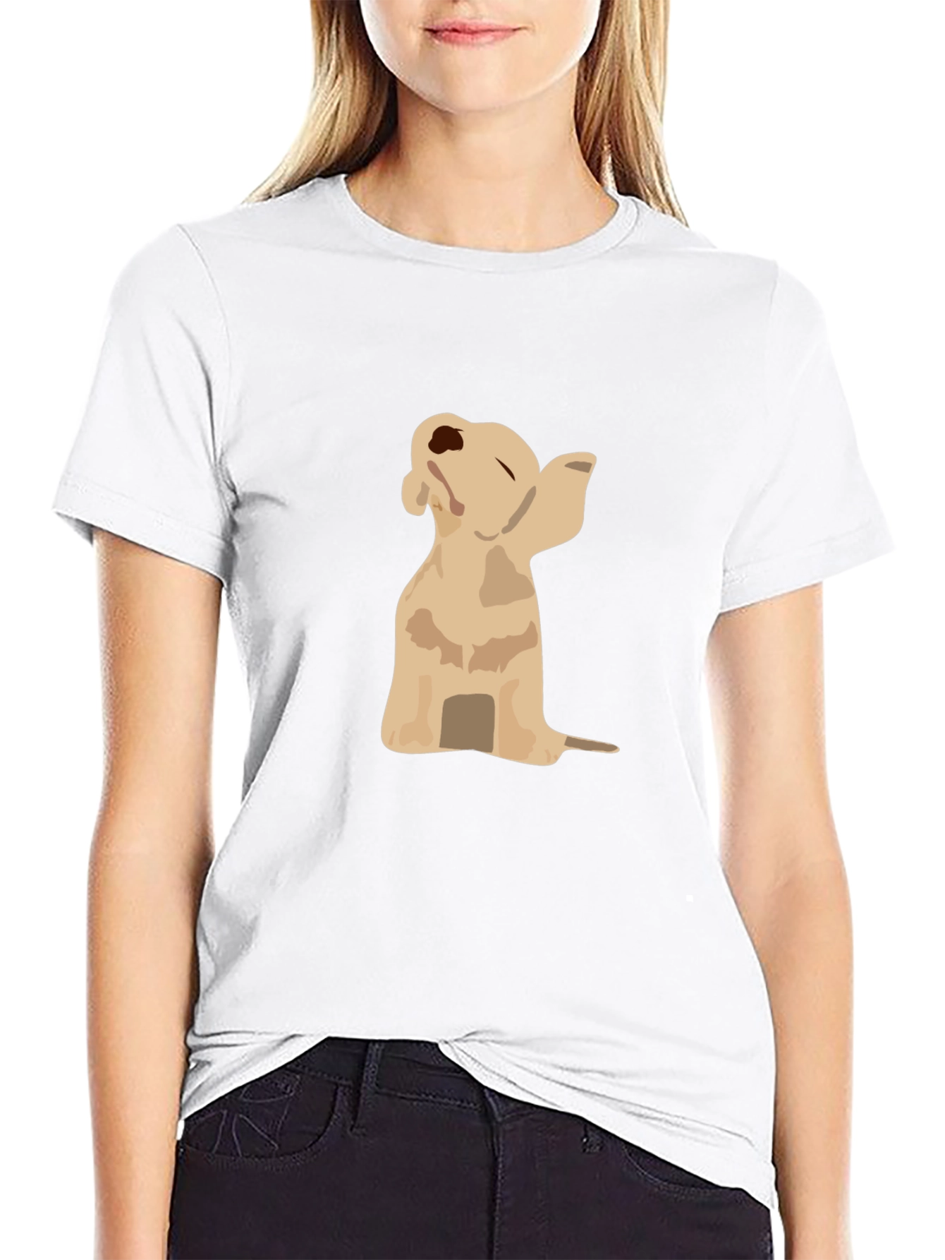 Golden Retriever Dab Black T-Shirt