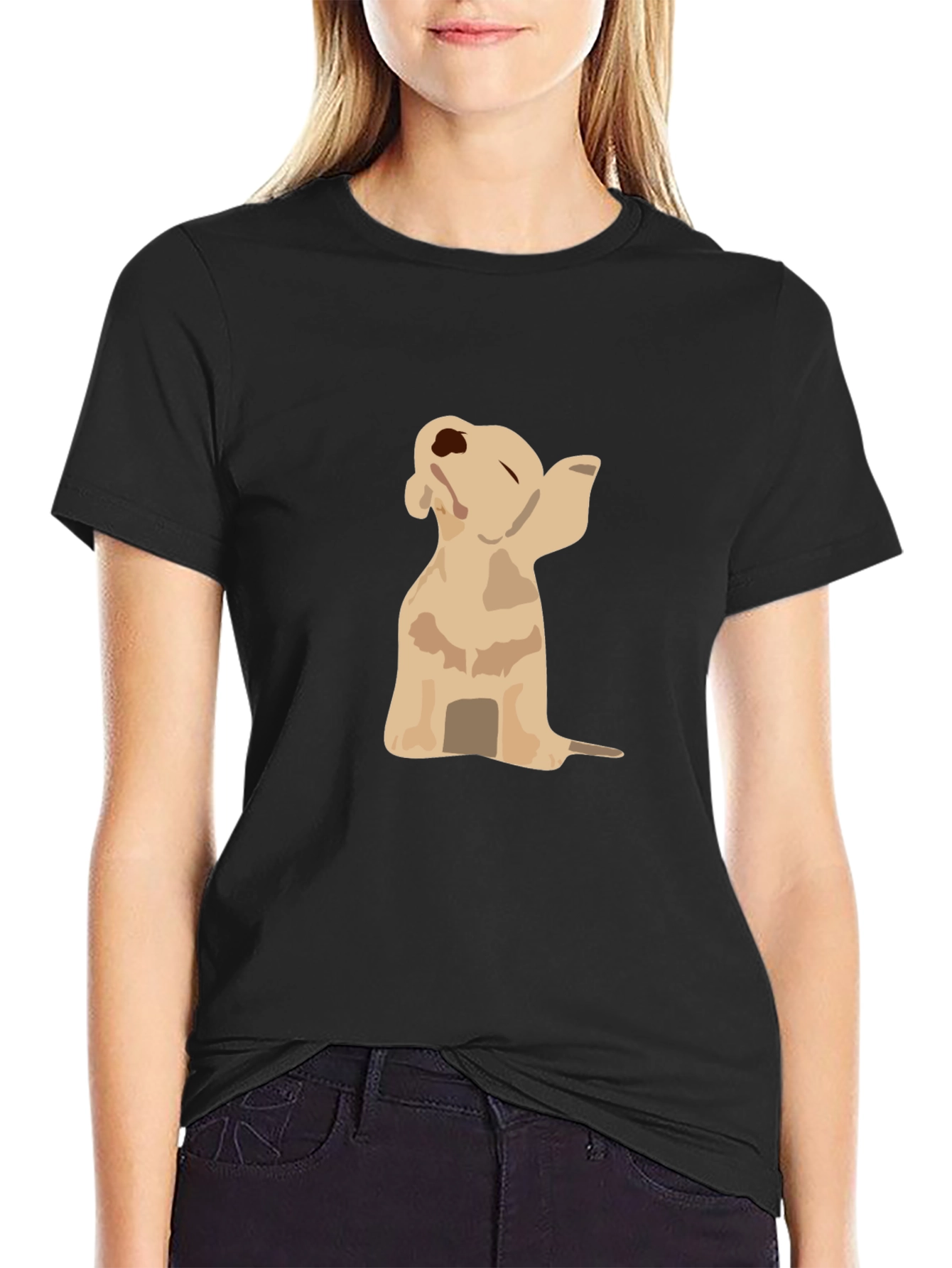 Golden Retriever Dab Black T-Shirt