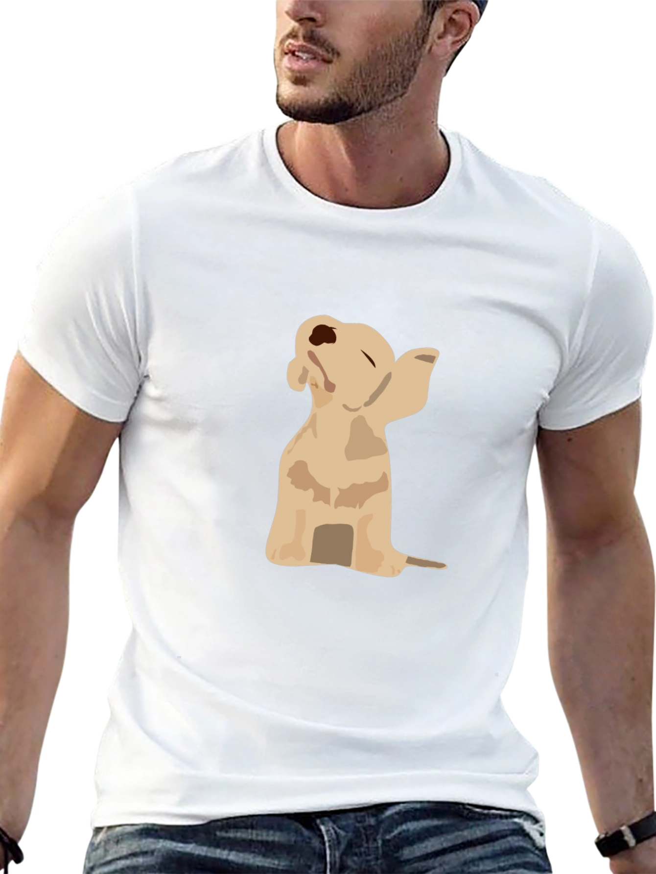 Golden Retriever Dab Black T-Shirt
