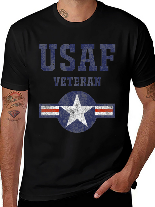 USAF Veteran T-Shirt - Patriotic Design