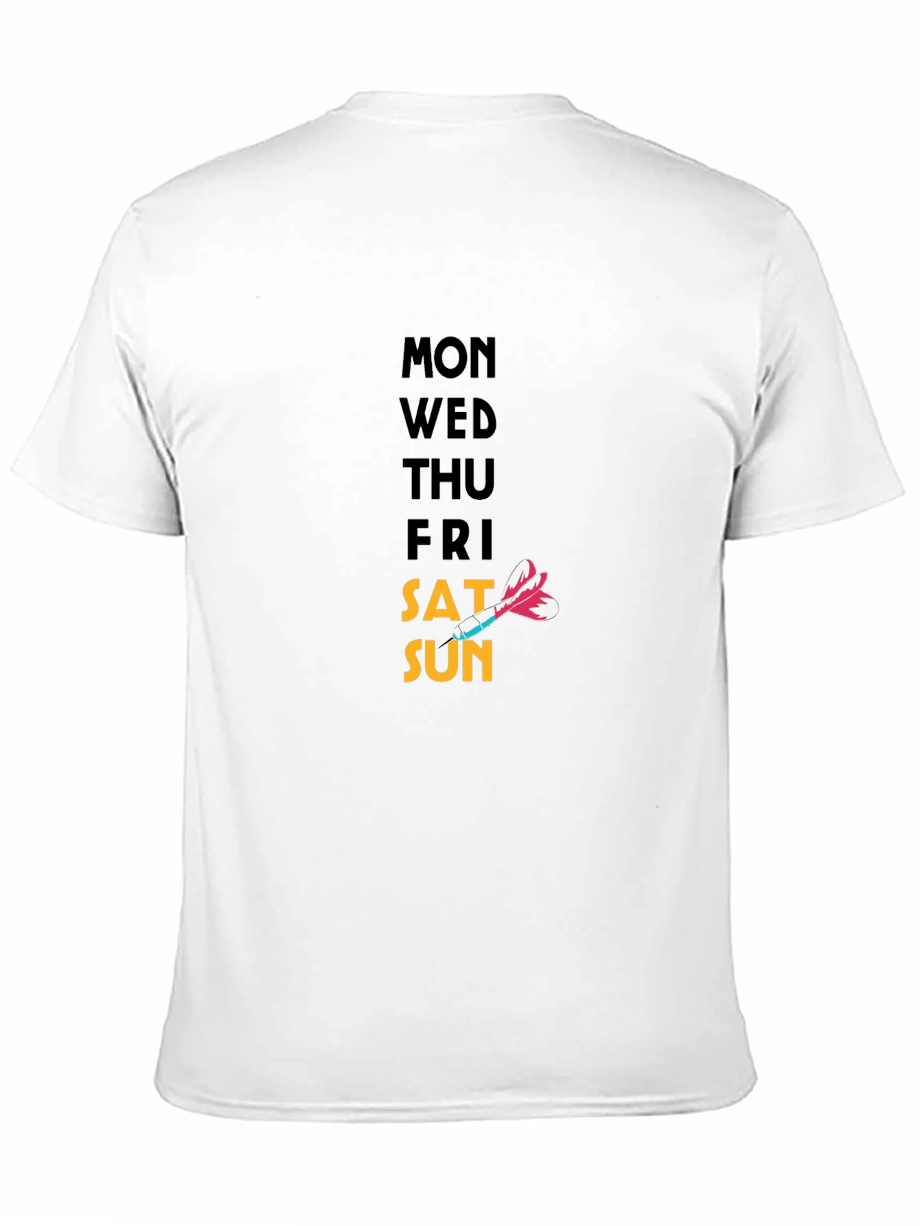 Days of the Week T-Shirt - Dart Graphic