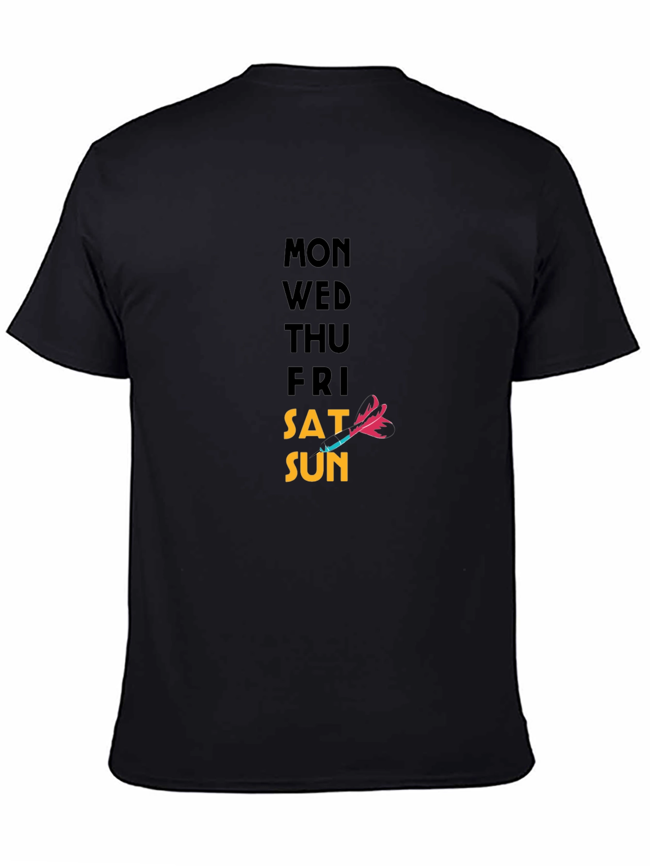 Days of the Week T-Shirt - Dart Graphic
