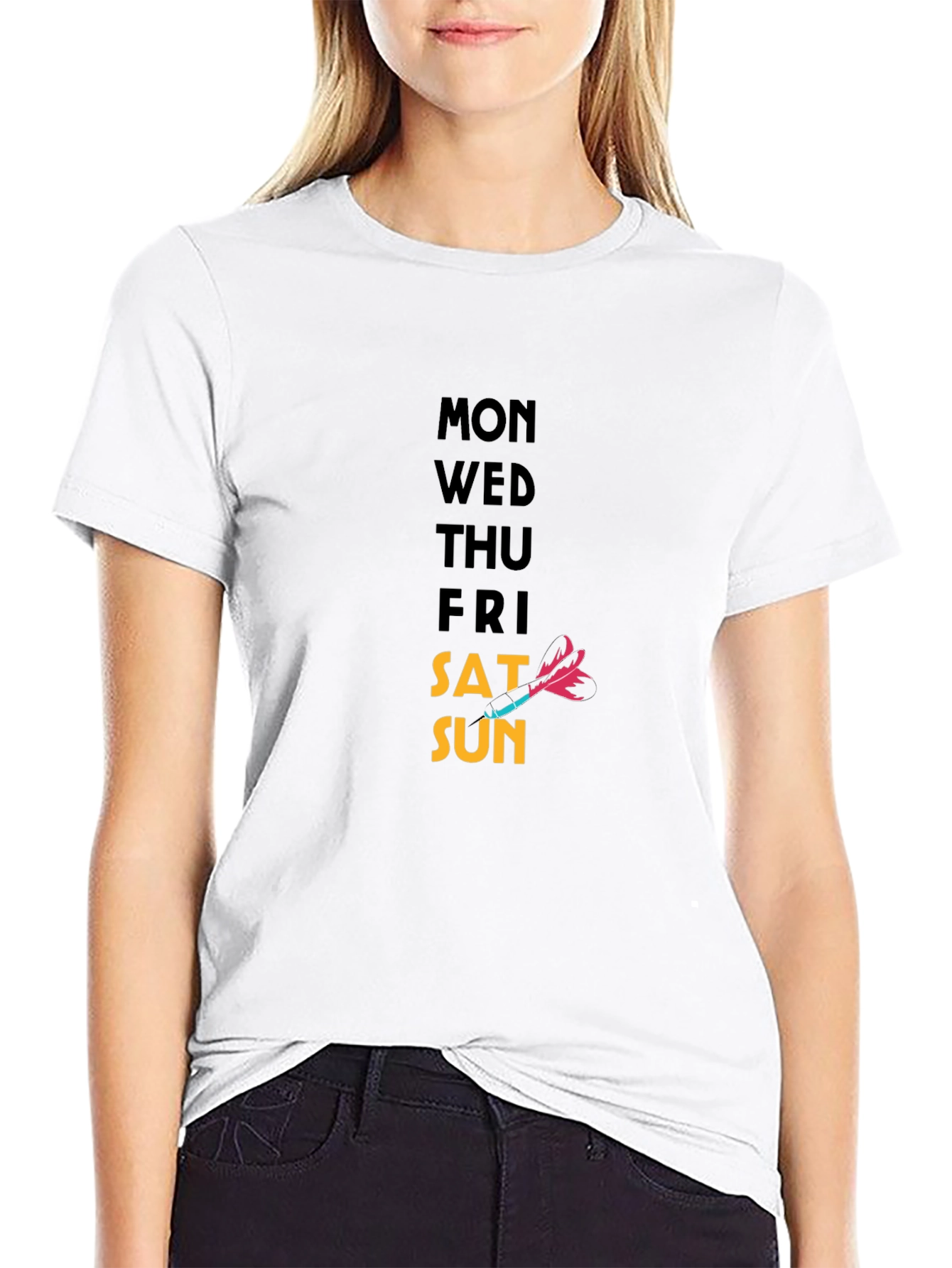 Days of the Week T-Shirt - Dart Graphic