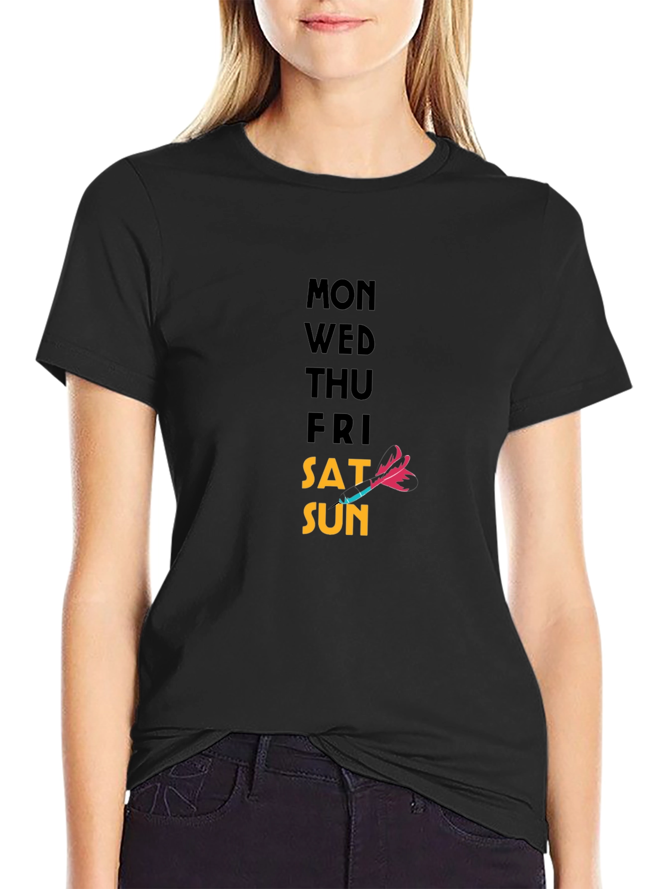 Days of the Week T-Shirt - Dart Graphic