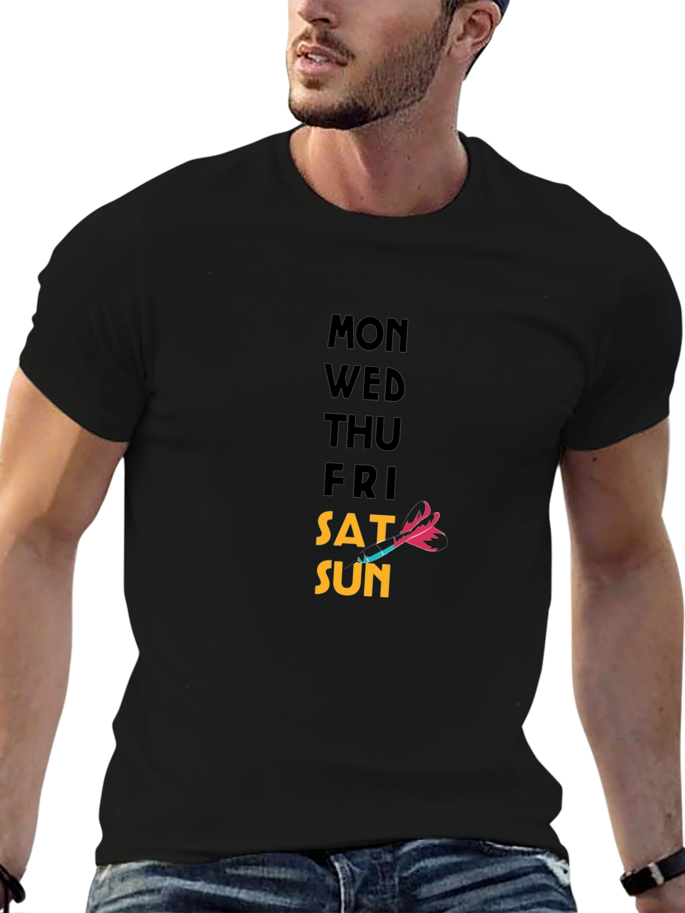 Days of the Week T-Shirt - Dart Graphic