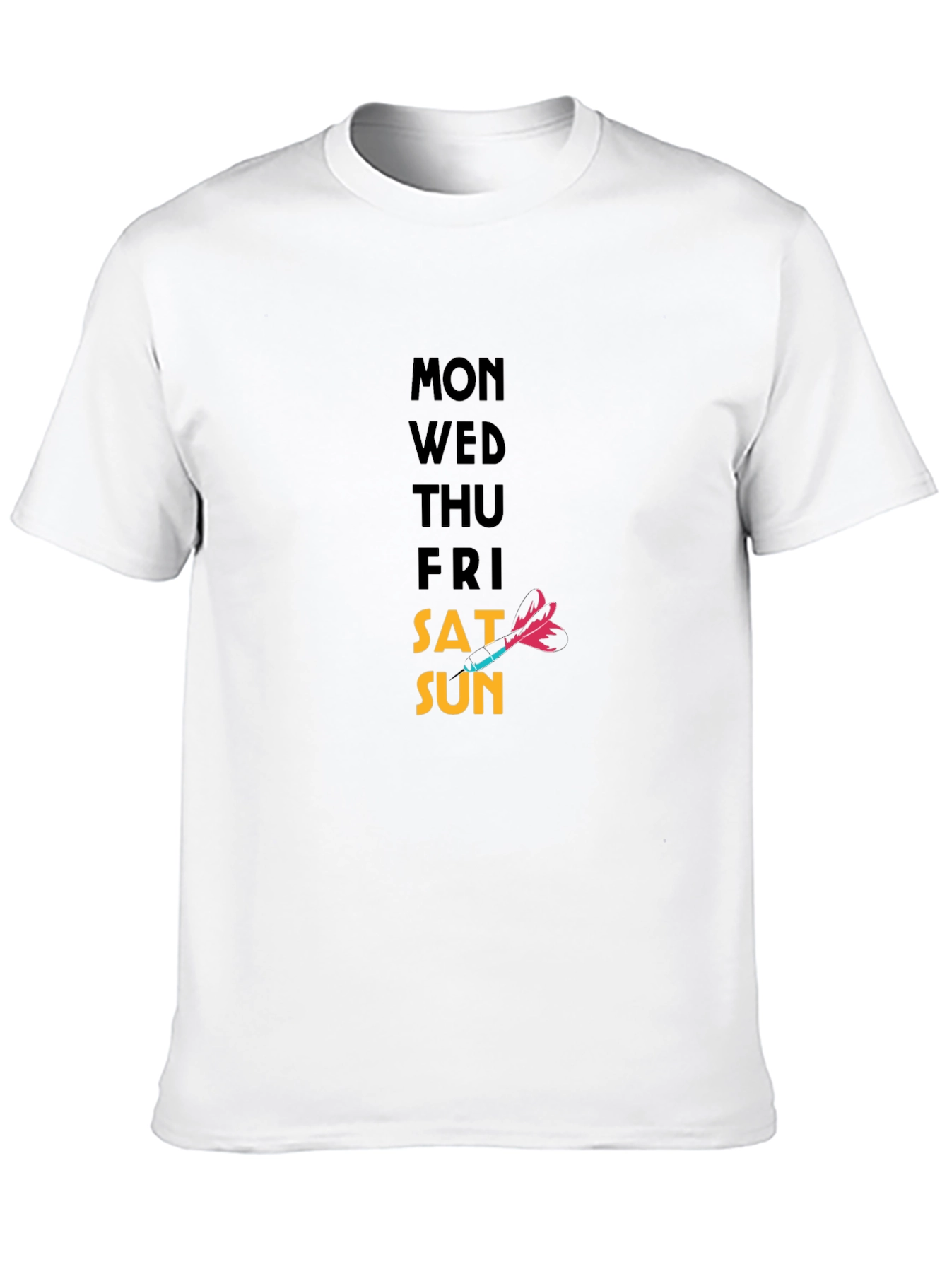 Days of the Week T-Shirt - Dart Graphic