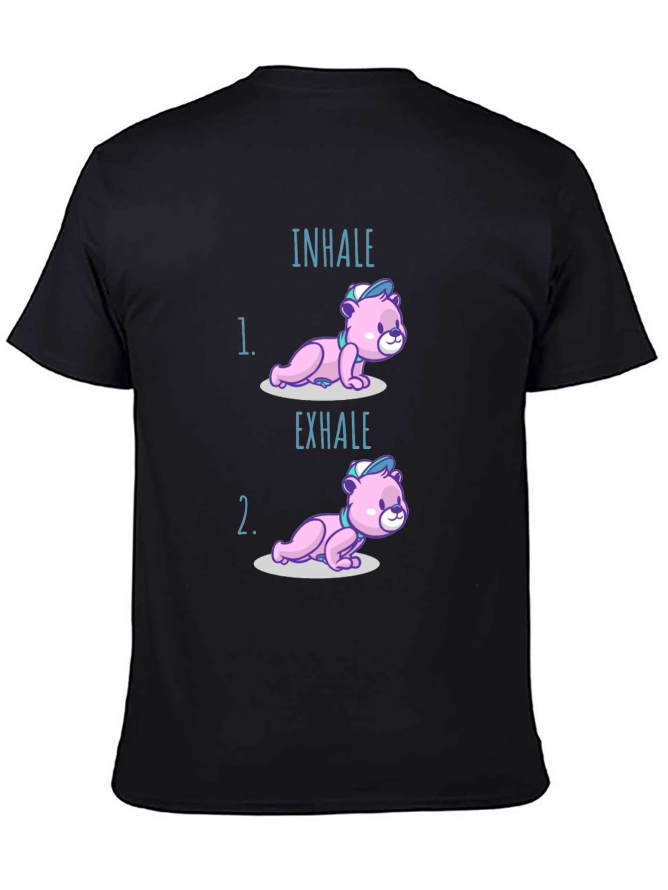 Inhale Exhale Yoga Bear T-Shirt - Meditation Comfort