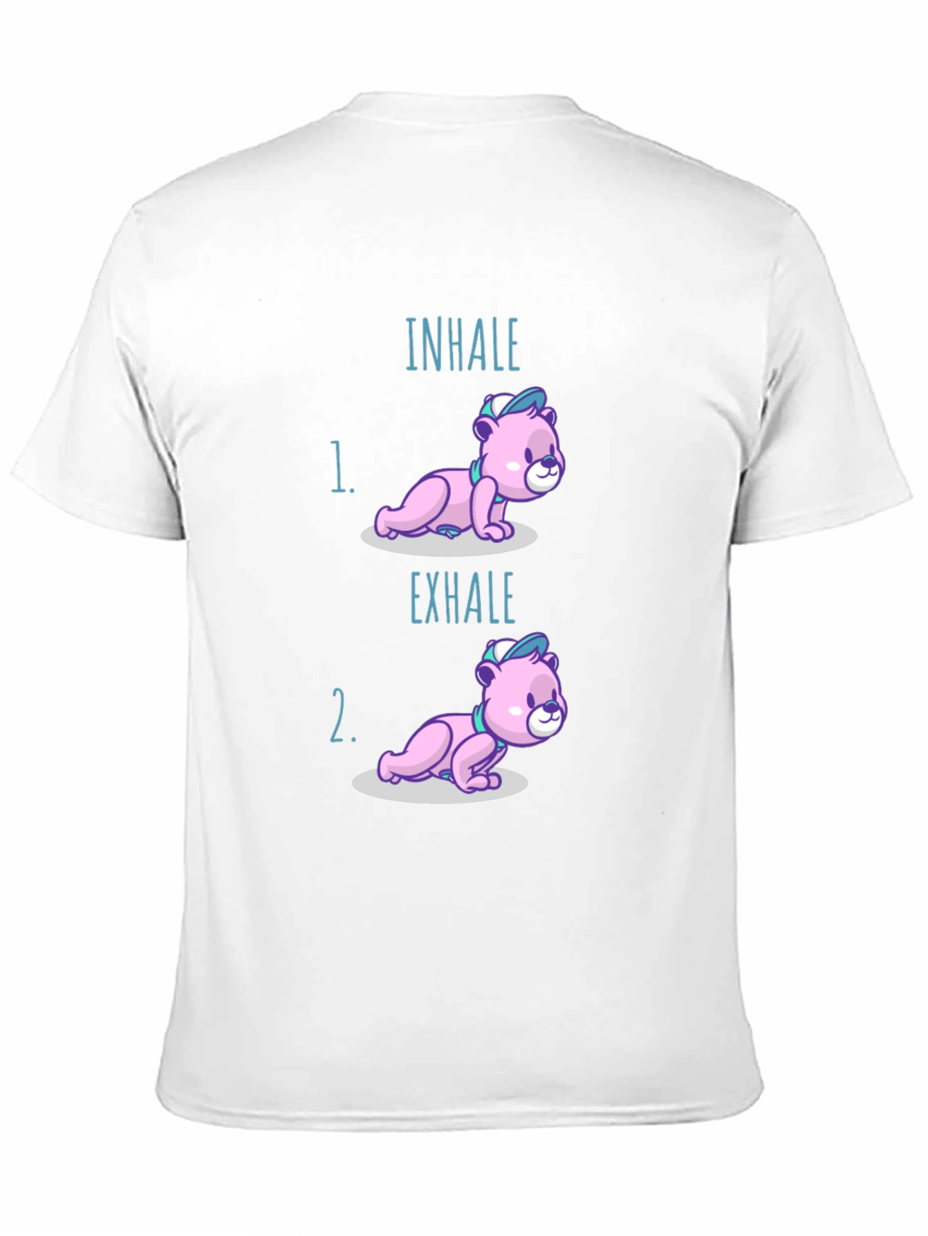 Inhale Exhale Yoga Bear T-Shirt - Meditation Comfort