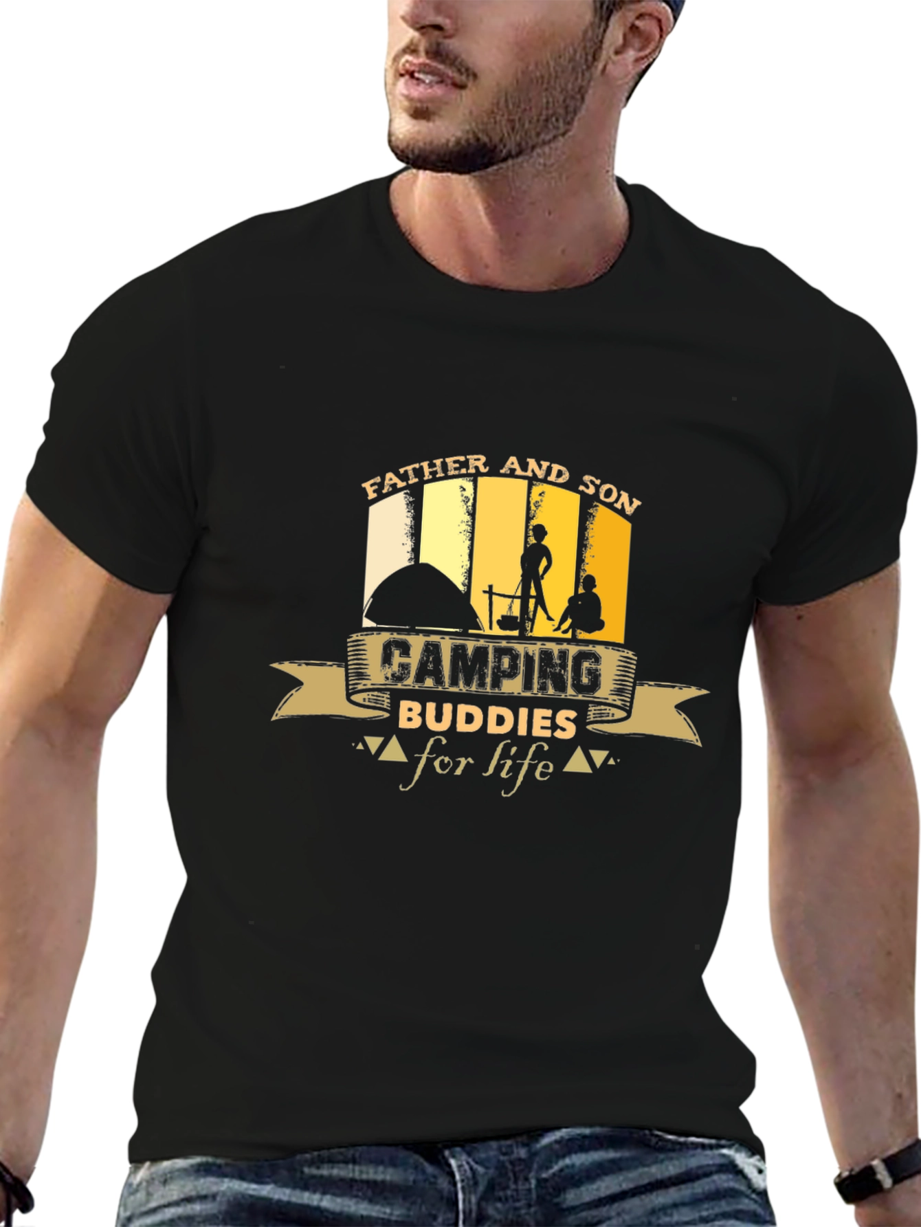 Father and Son Camping Buddies T-Shirt