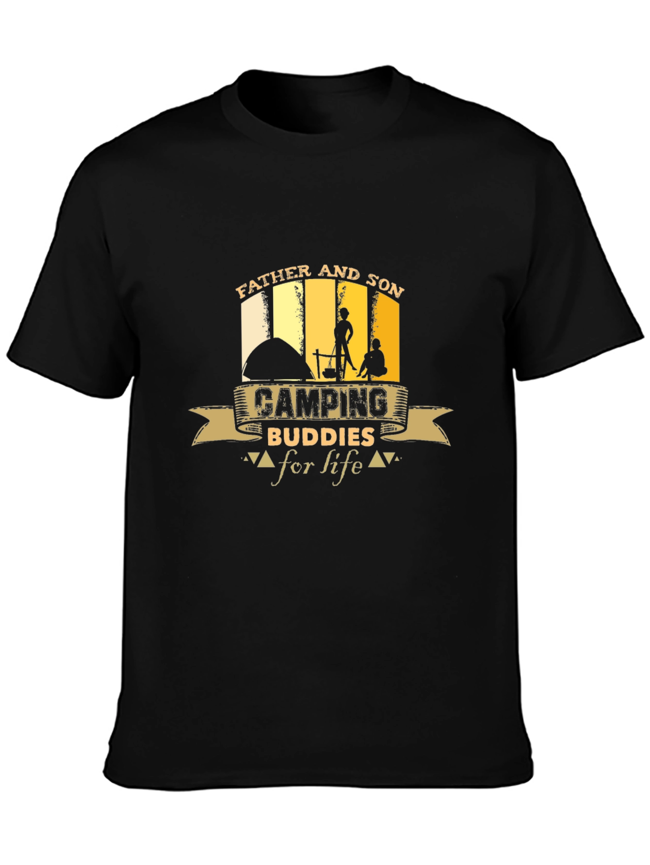 Father and Son Camping Buddies T-Shirt