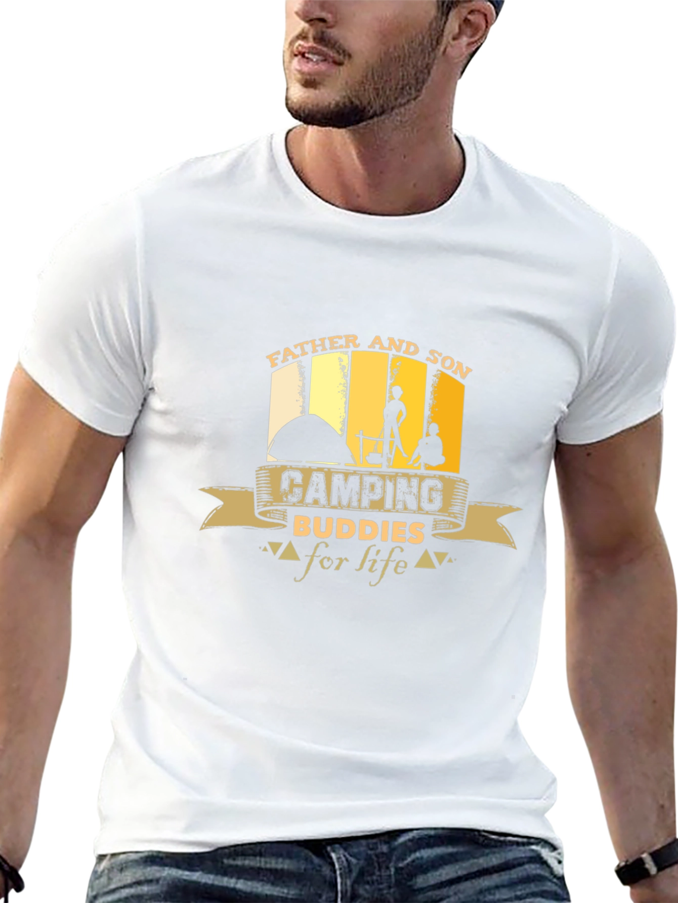 Father and Son Camping Buddies T-Shirt
