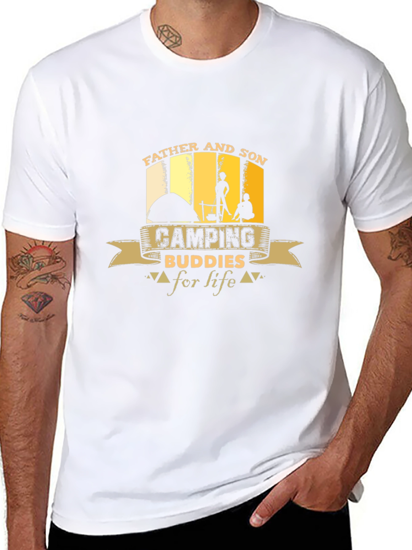 Father and Son Camping Buddies T-Shirt