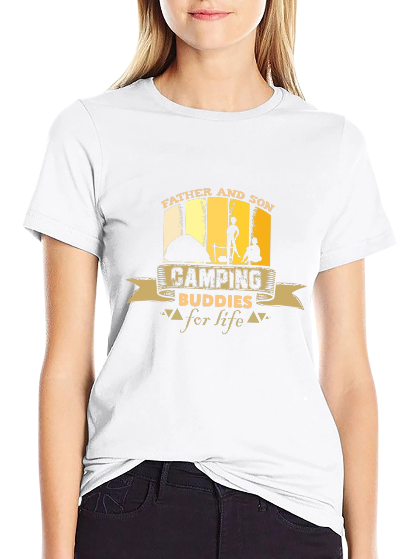 Father and Son Camping Buddies T-Shirt