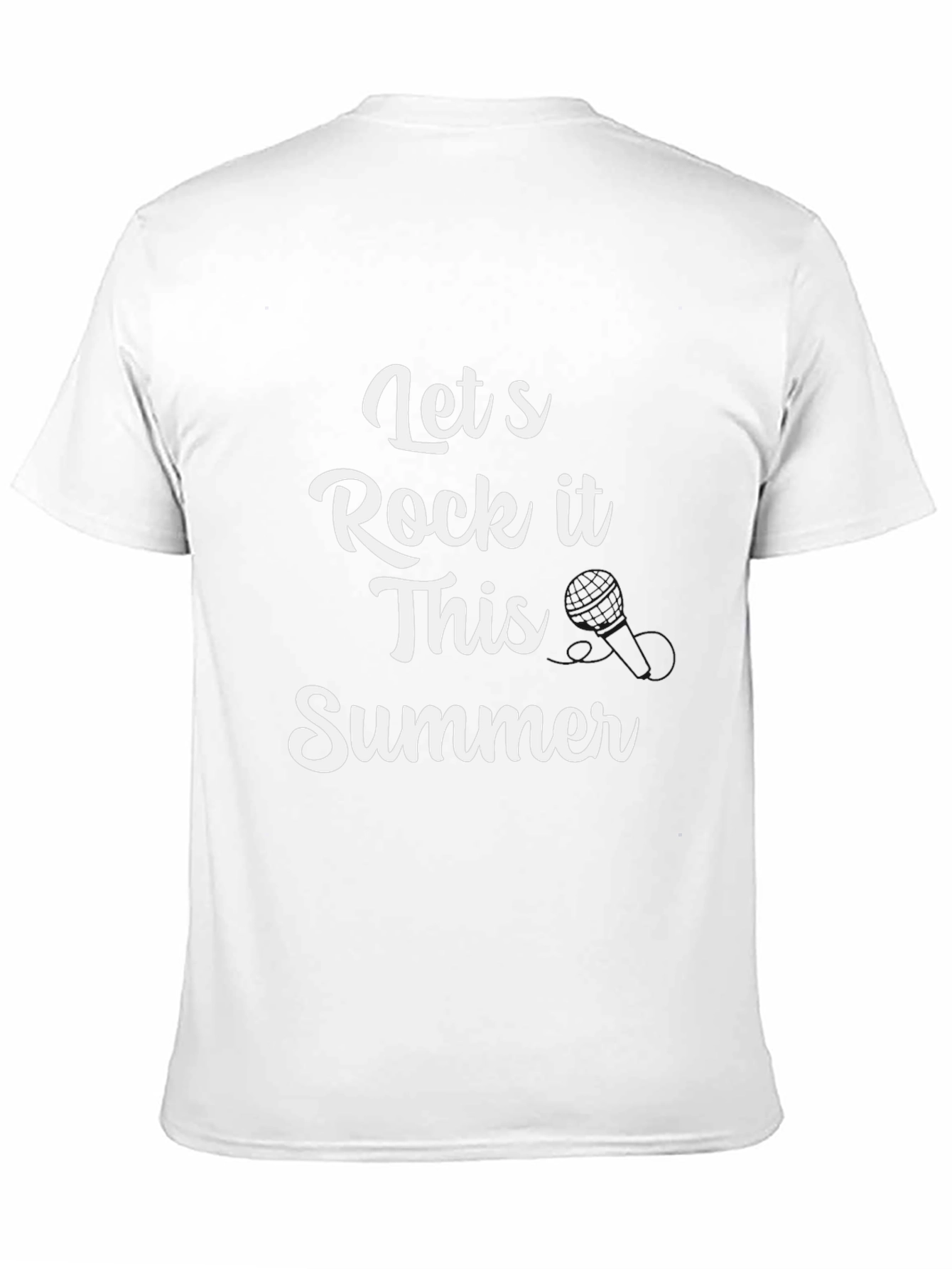 Lets Rock It This Summer Black T-Shirt