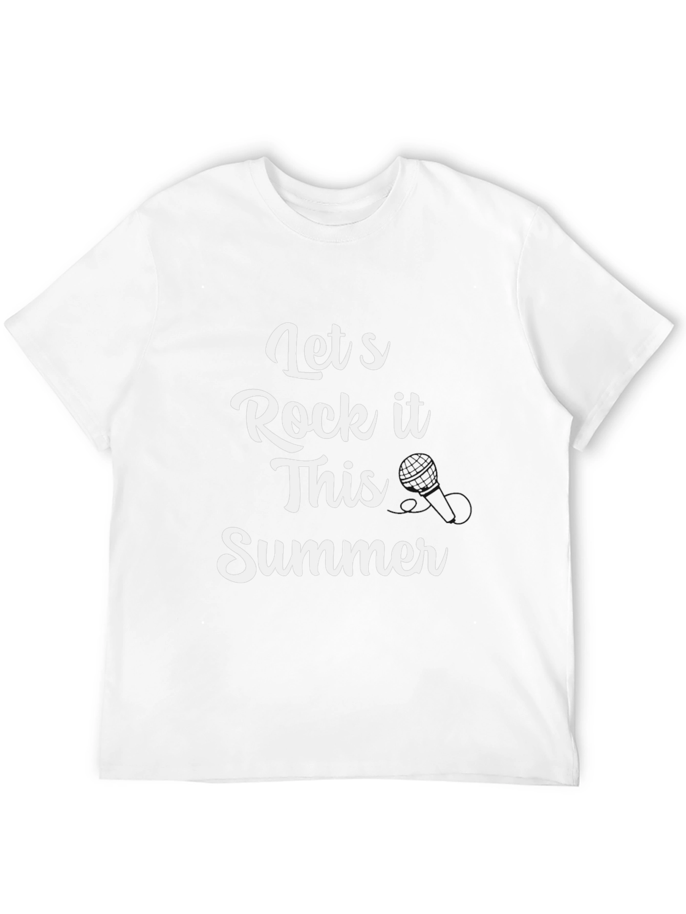 Lets Rock It This Summer Black T-Shirt