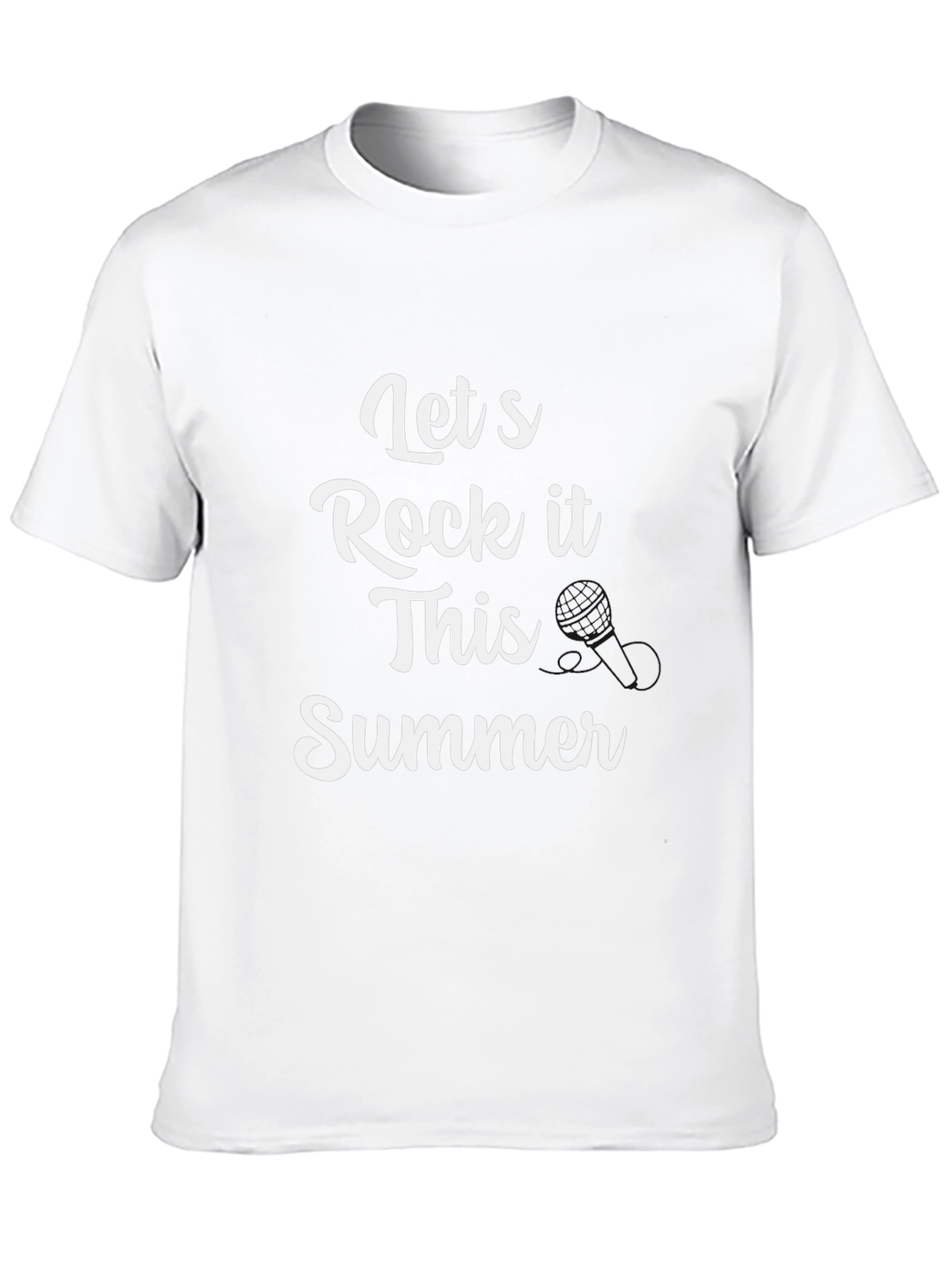 Lets Rock It This Summer Black T-Shirt