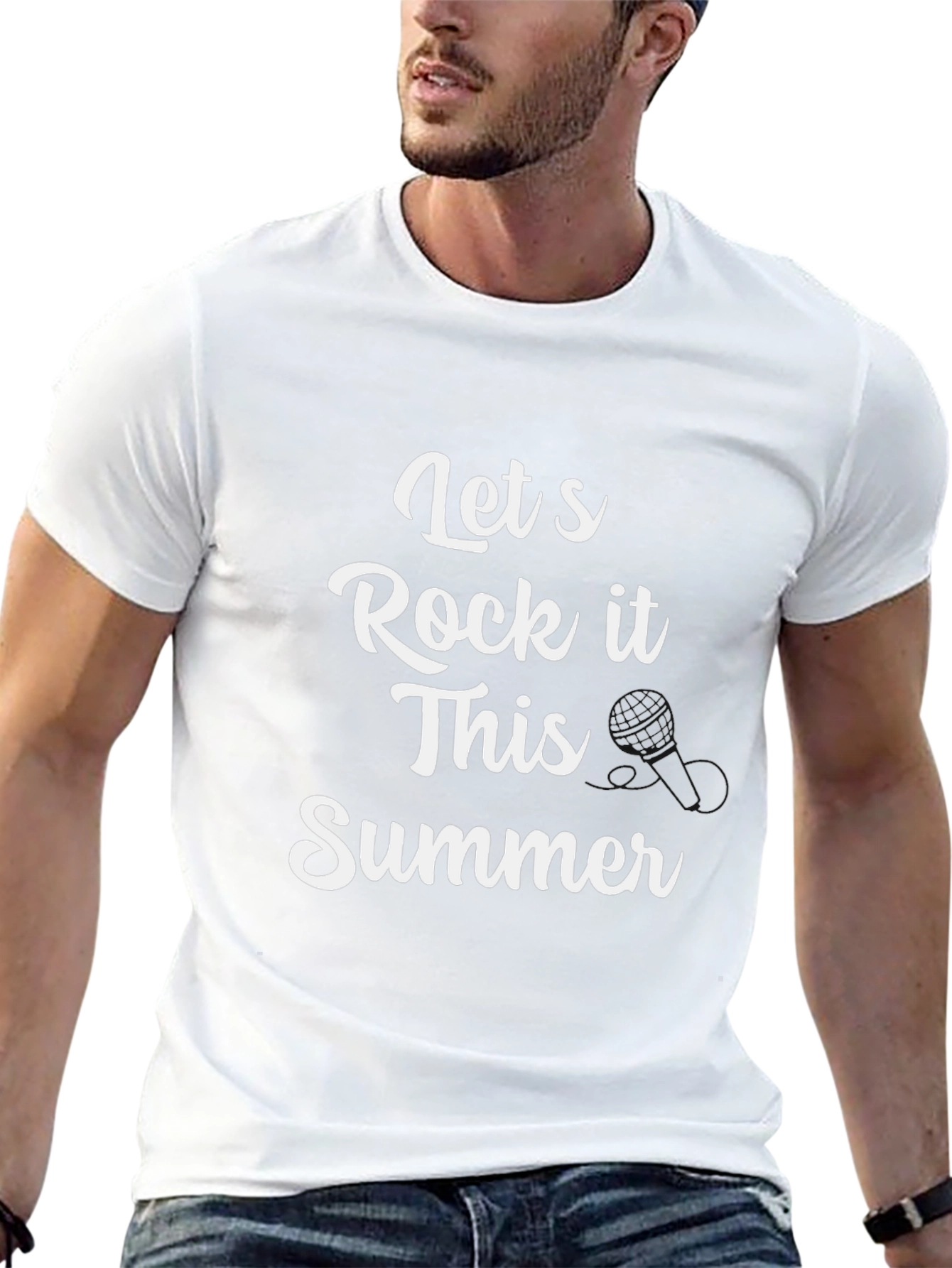 Lets Rock It This Summer Black T-Shirt