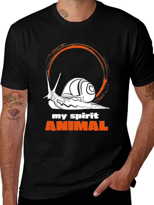 Snail Spirit Animal Graphic Tee - Unique Design Stylish Comfort
