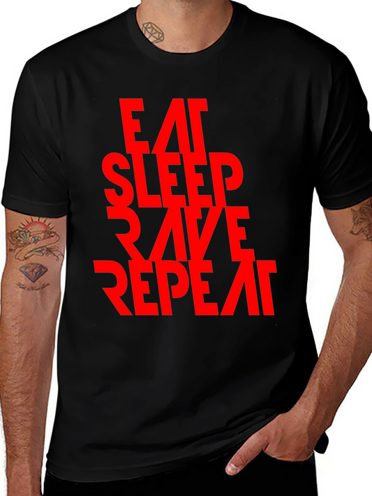 Eat Sleep Rave Repeat Graphic Tee