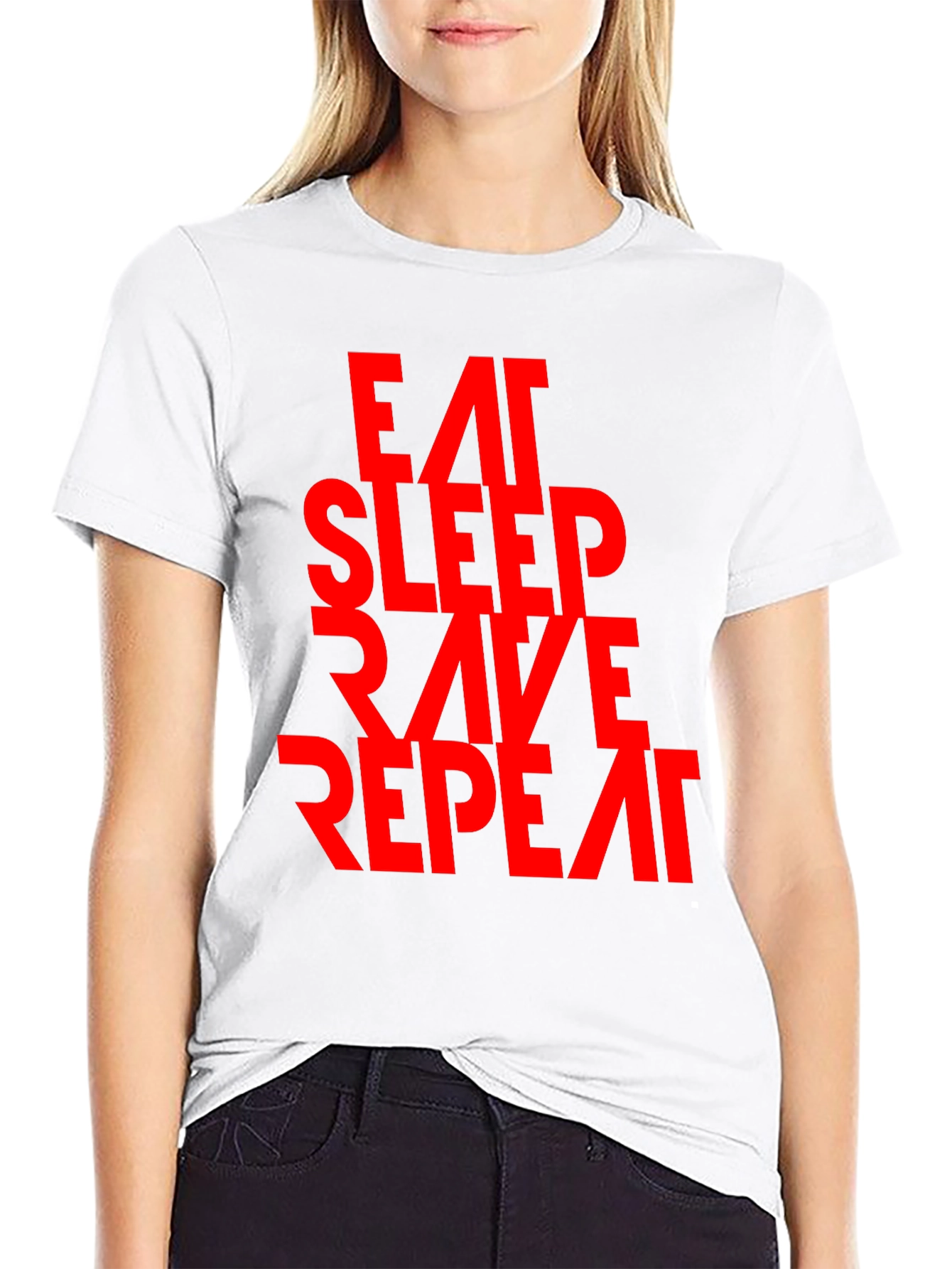 Eat Sleep Rave Repeat Graphic Tee