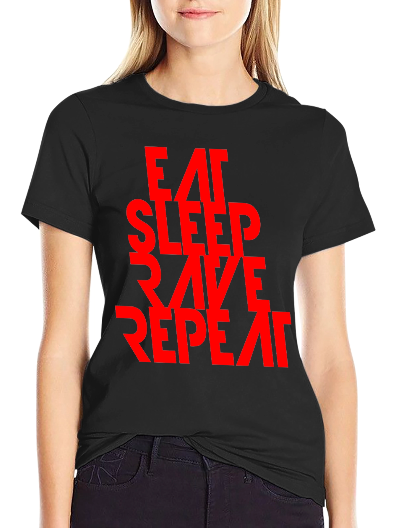 Eat Sleep Rave Repeat Graphic Tee