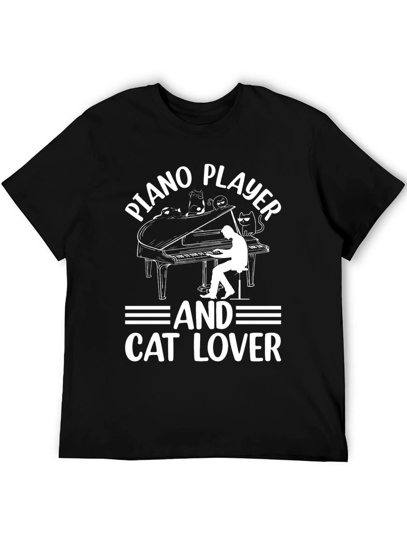 Piano Player & Cat Lover T-Shirt