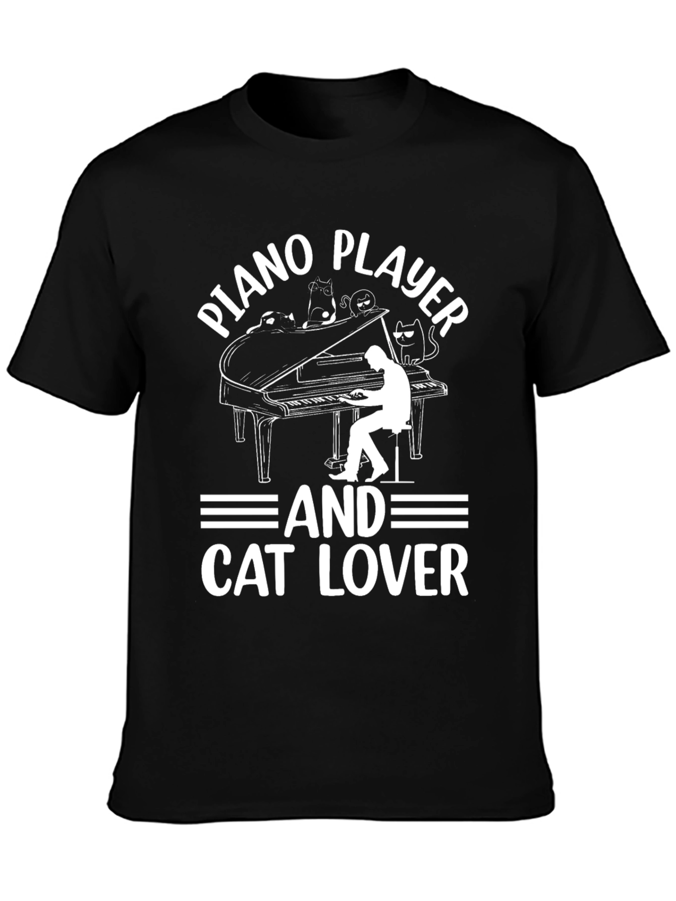 Piano Player & Cat Lover T-Shirt