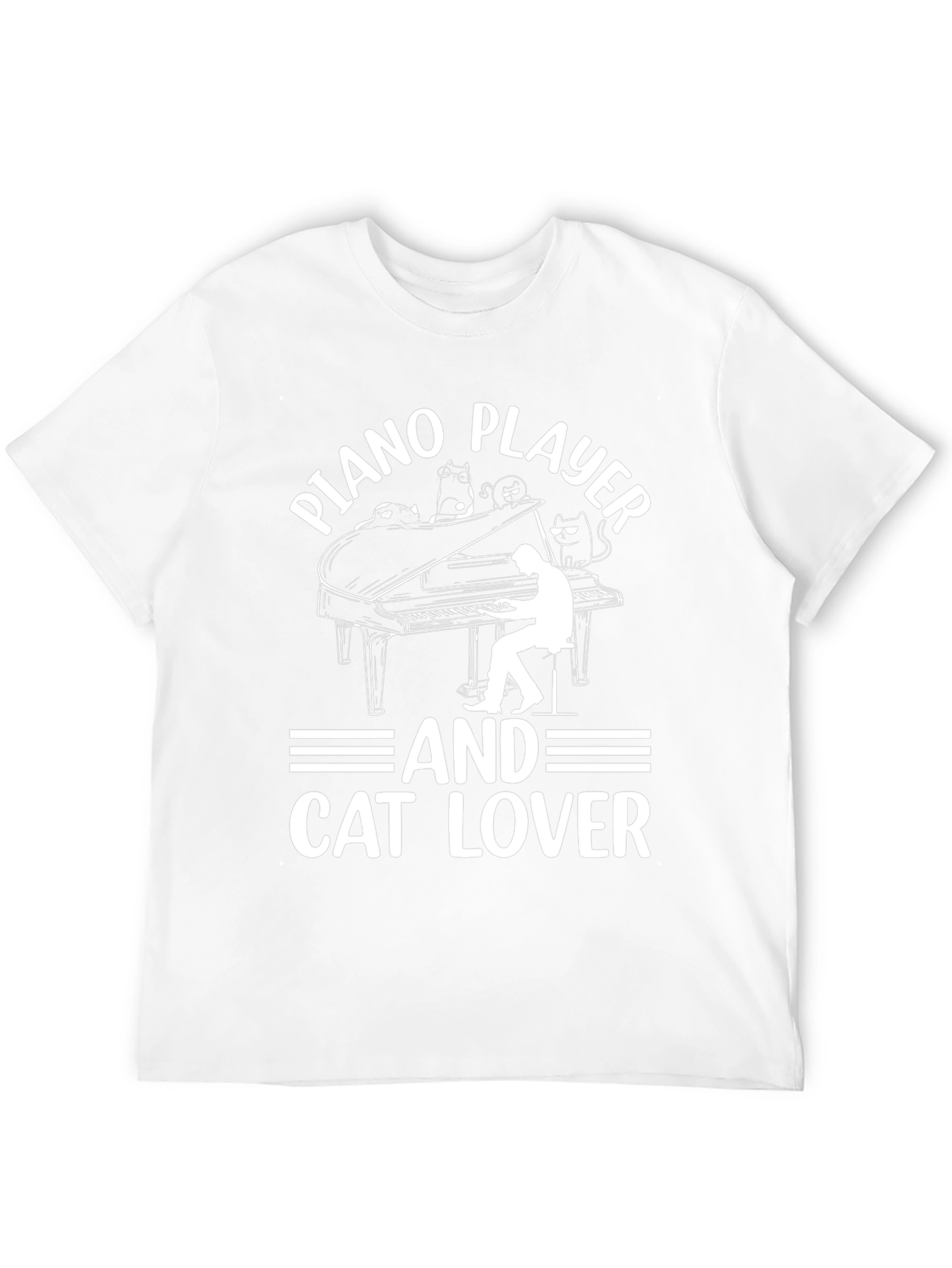 Piano Player & Cat Lover T-Shirt