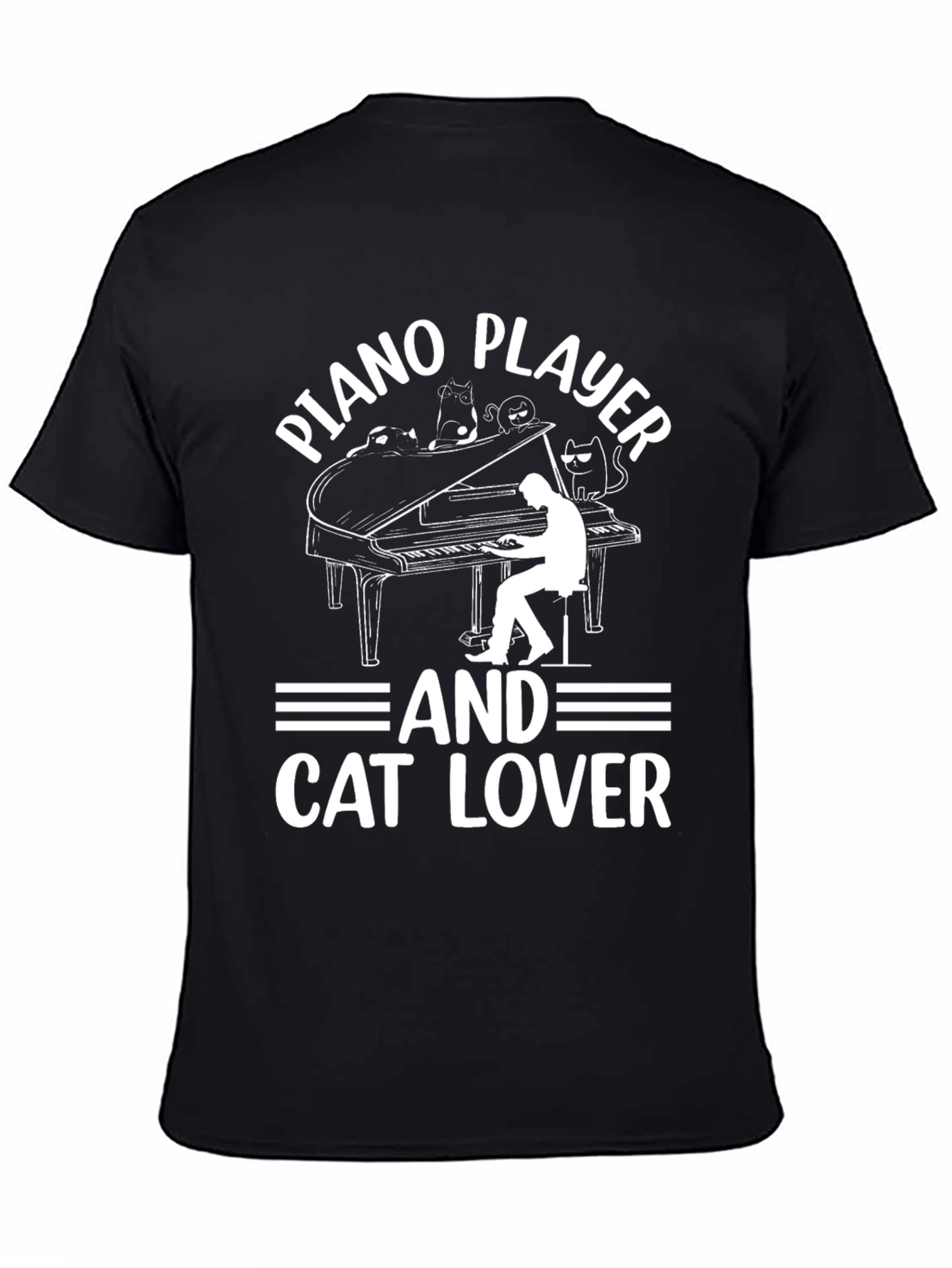 Piano Player & Cat Lover T-Shirt