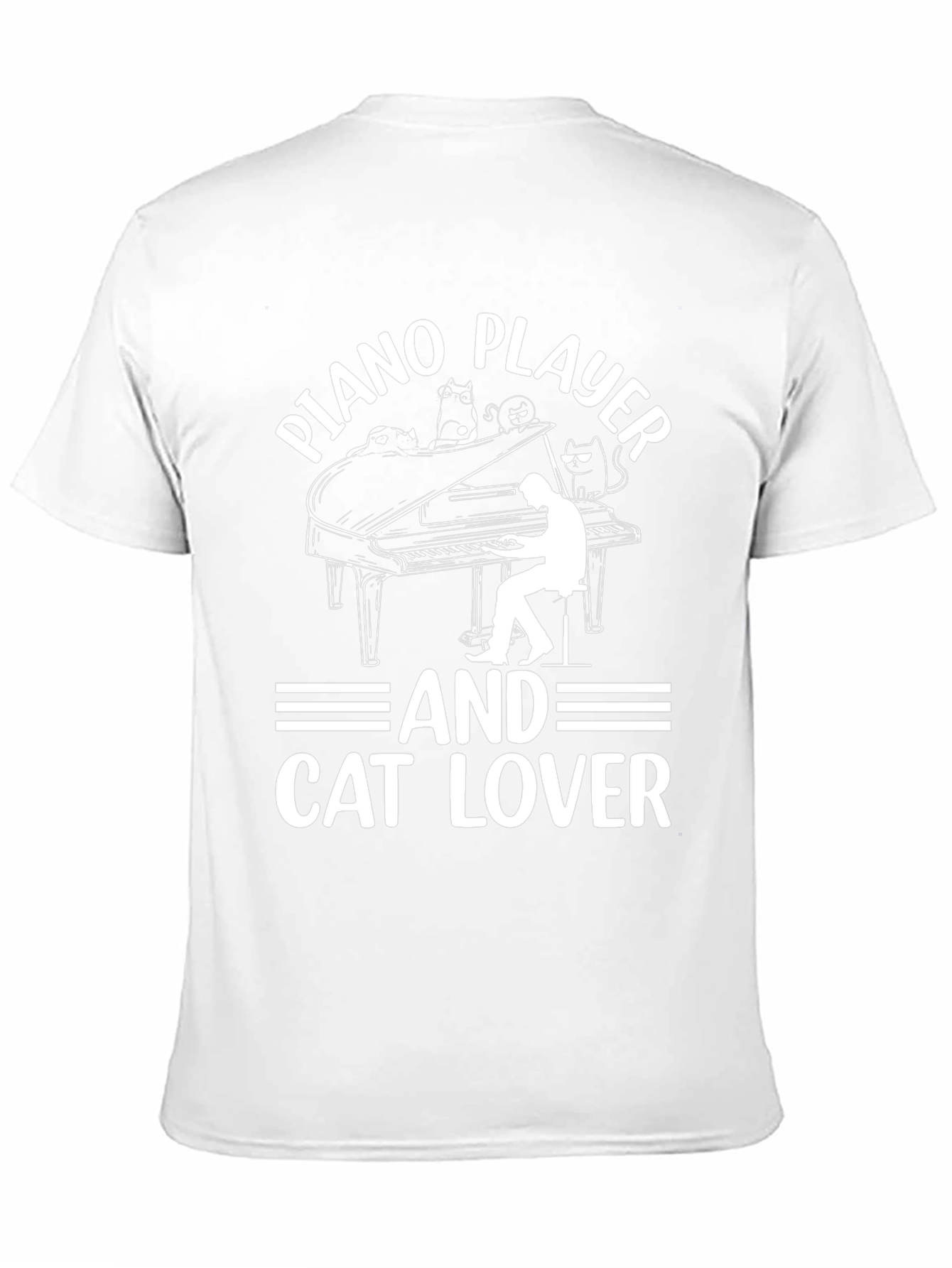 Piano Player & Cat Lover T-Shirt