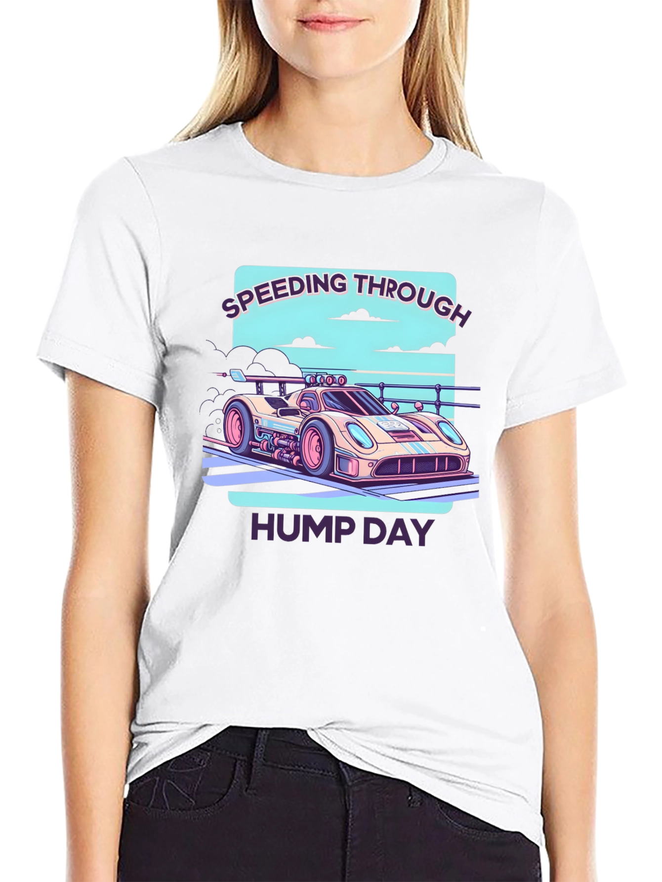 Speeding Through Hump Day Graphic Tee