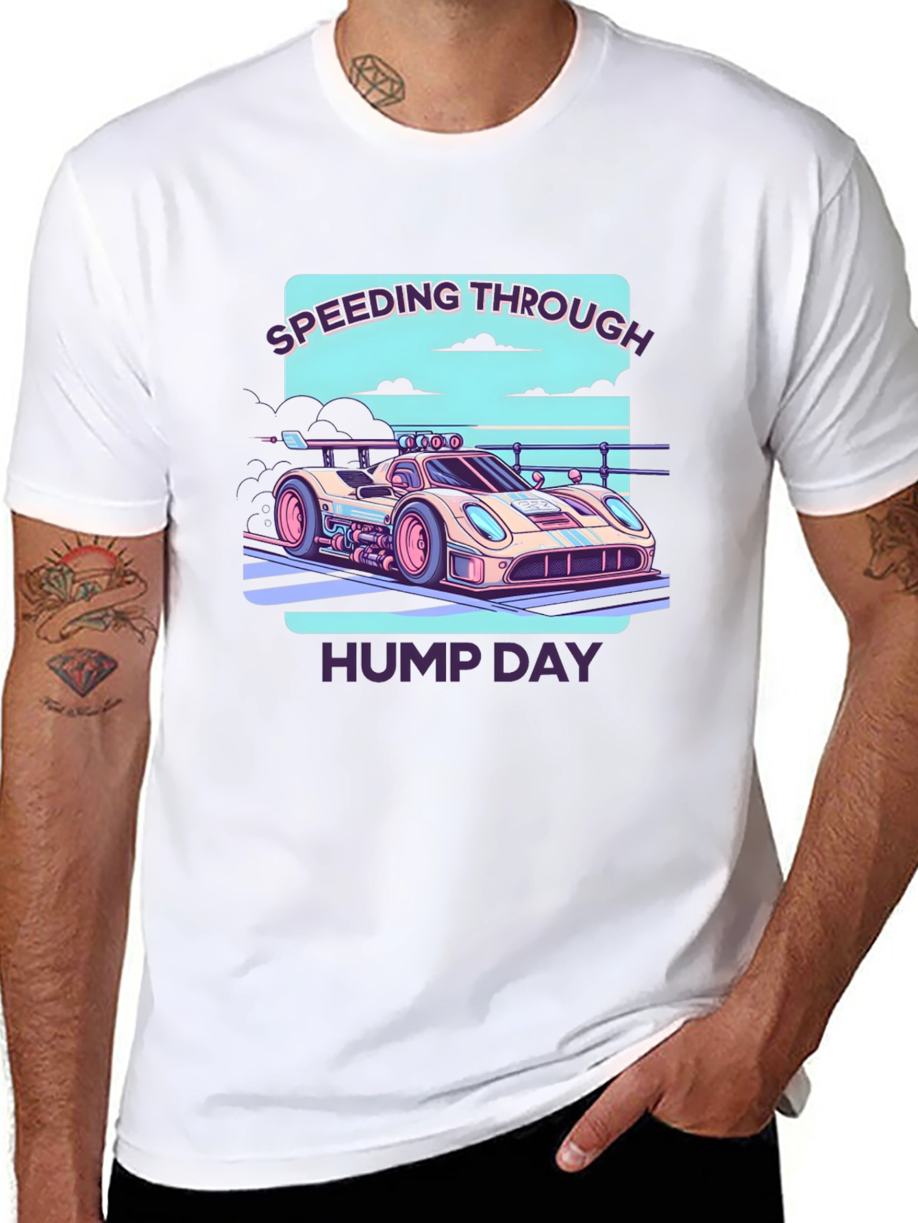 Speeding Through Hump Day Graphic Tee
