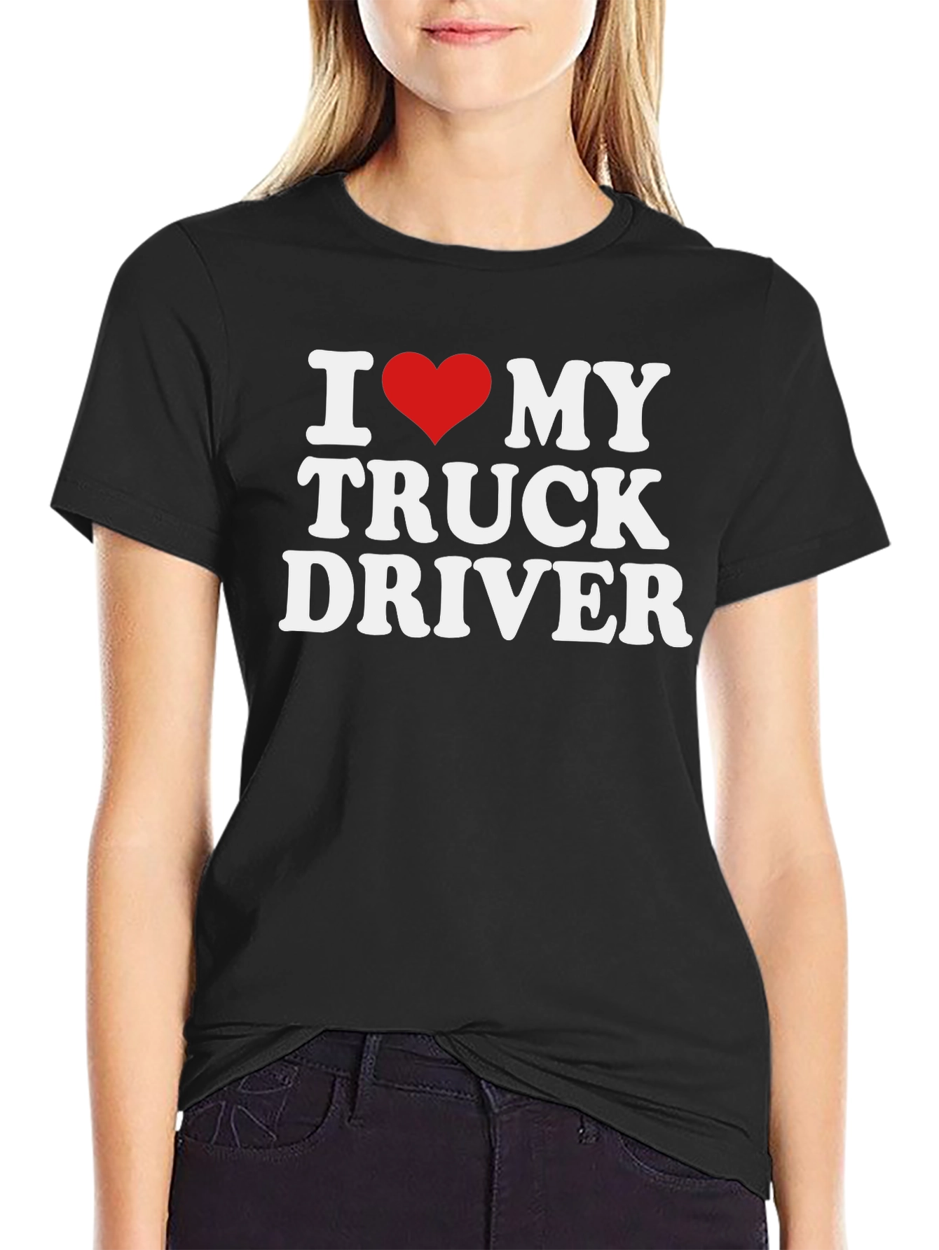I Love My Truck Driver Tee - Trucker Gift