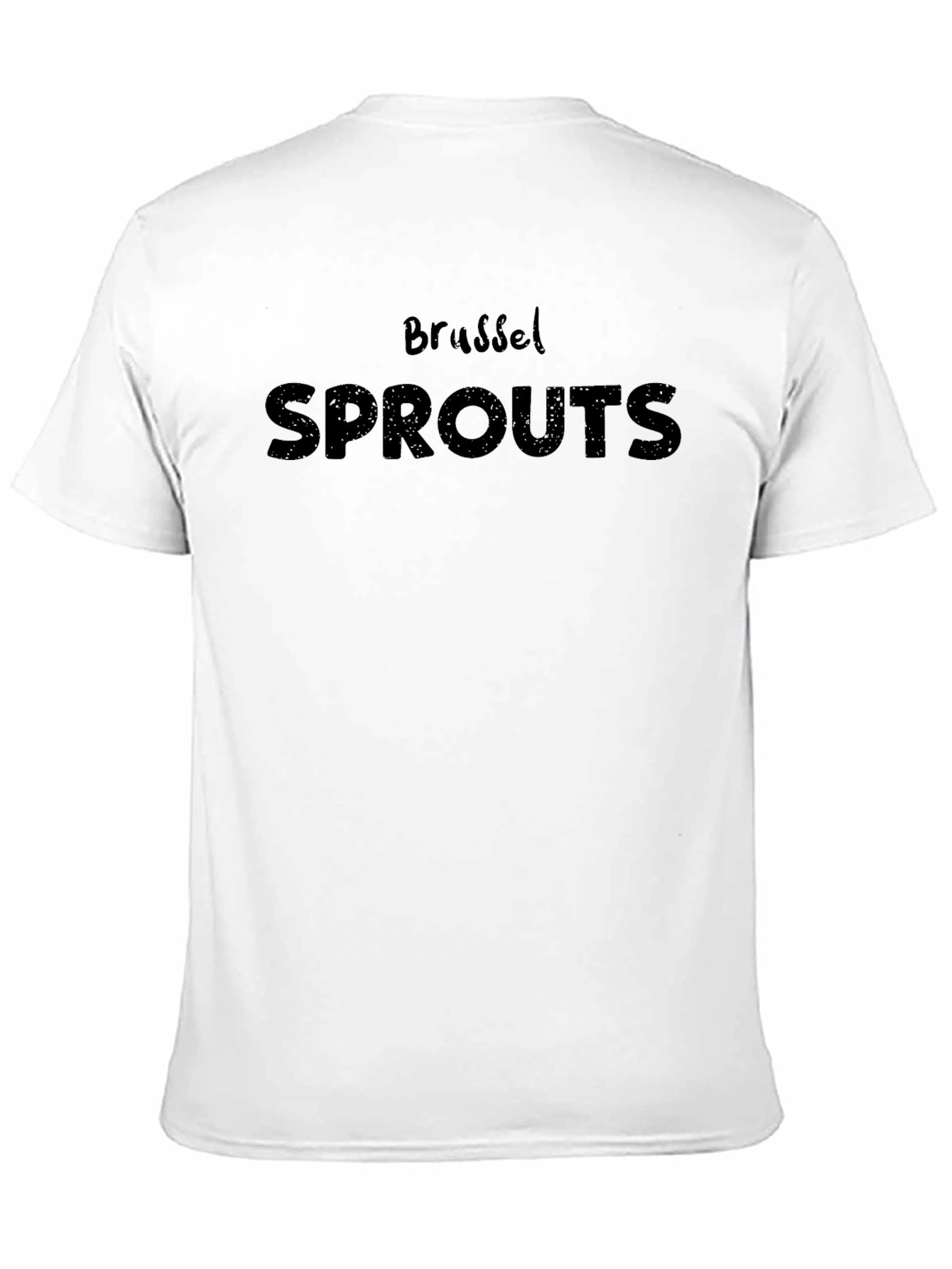 Brussels Sprouts Black Graphic T-Shirt - Novelty Food Tee