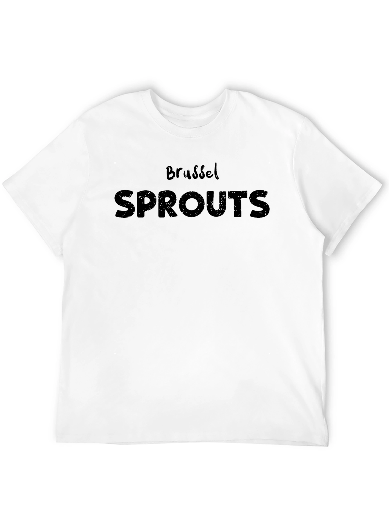 Brussels Sprouts Black Graphic T-Shirt - Novelty Food Tee