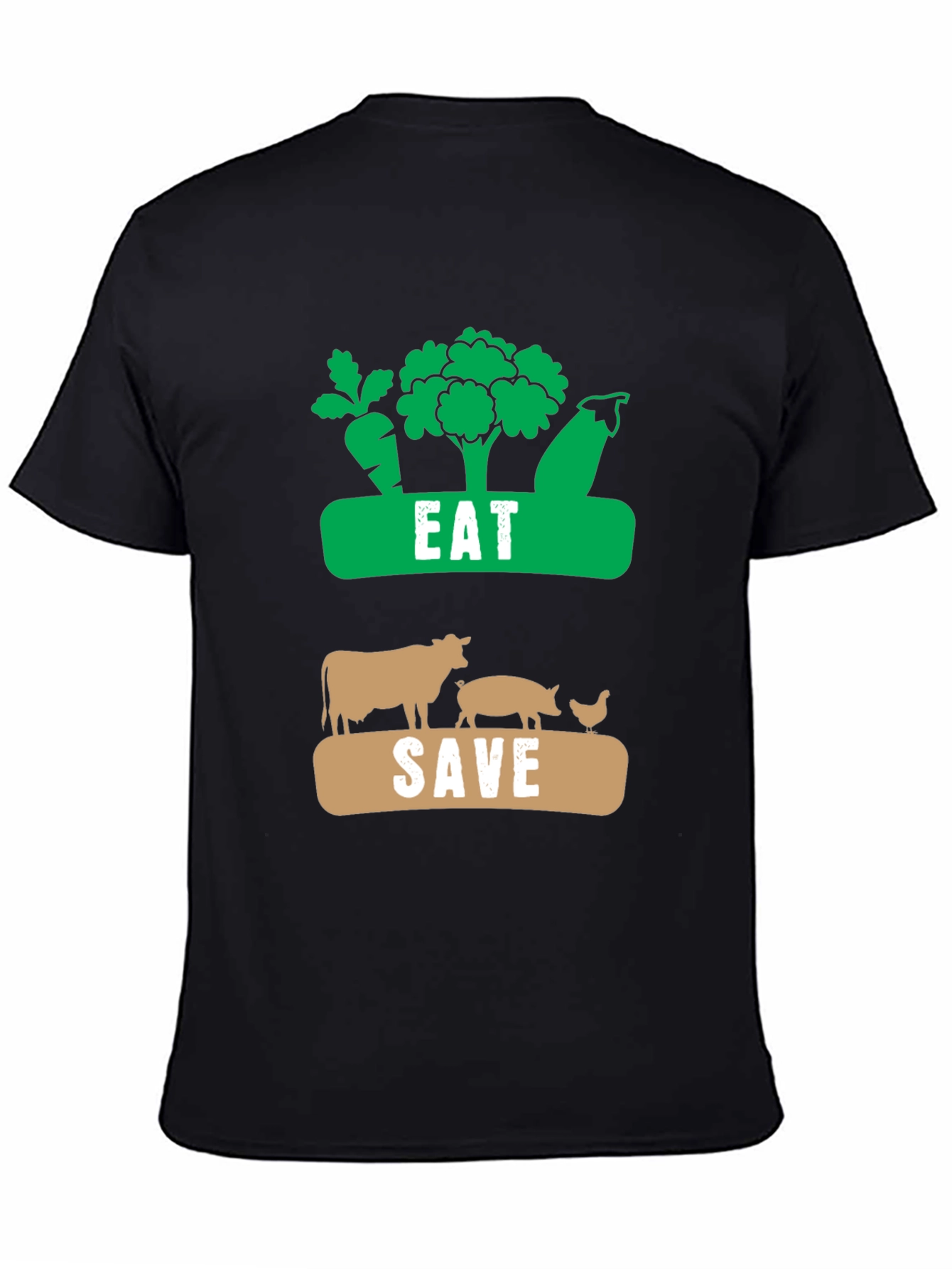 Eat Plants Save Animals Vegan T-Shirt