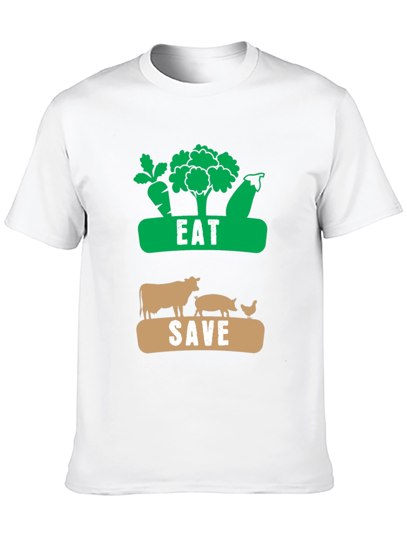 Eat Plants Save Animals Vegan T-Shirt