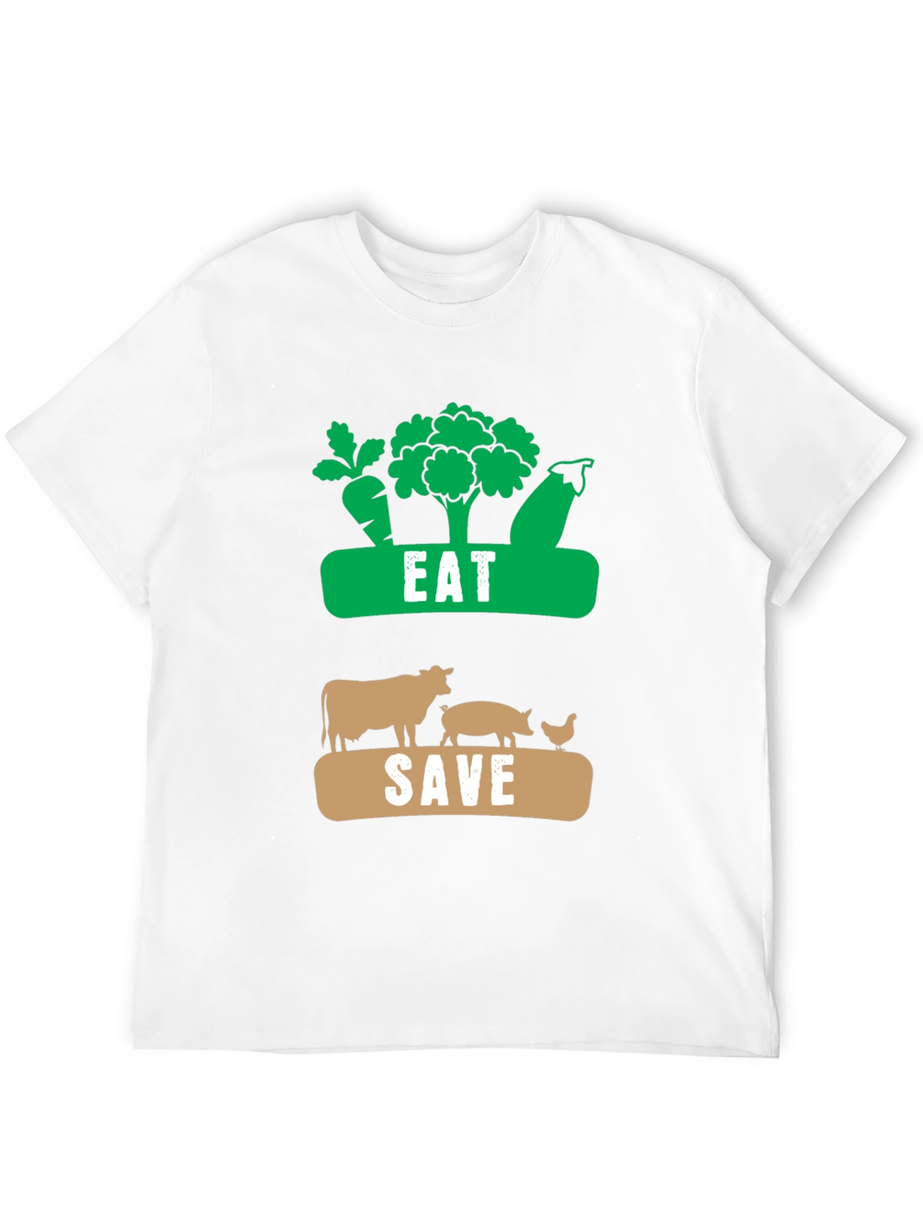 Eat Plants Save Animals Vegan T-Shirt