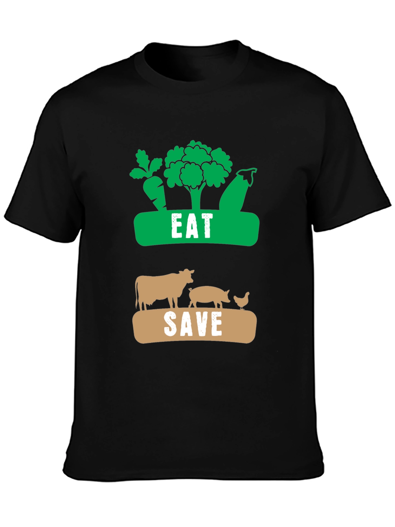 Eat Plants Save Animals Vegan T-Shirt