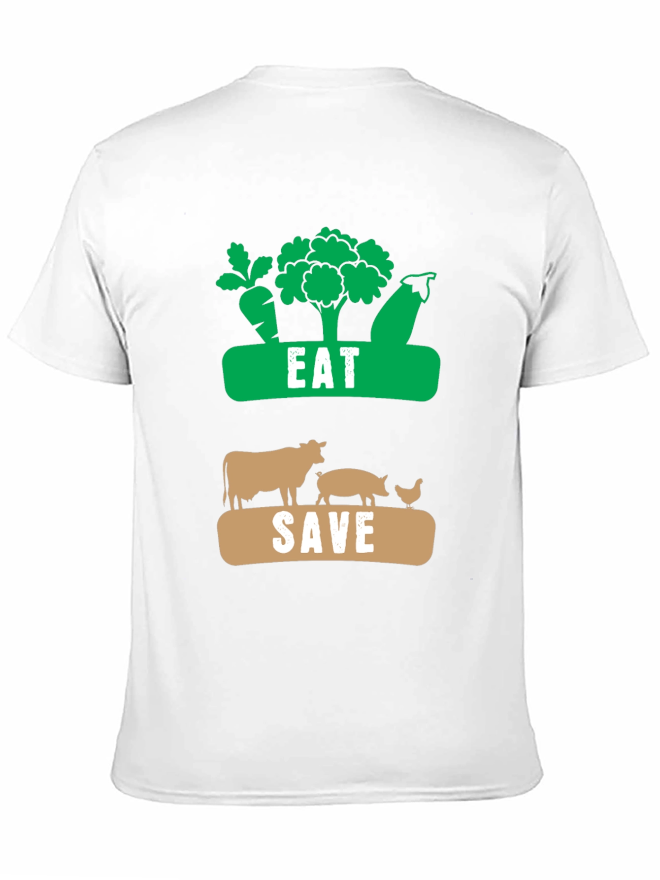 Eat Plants Save Animals Vegan T-Shirt