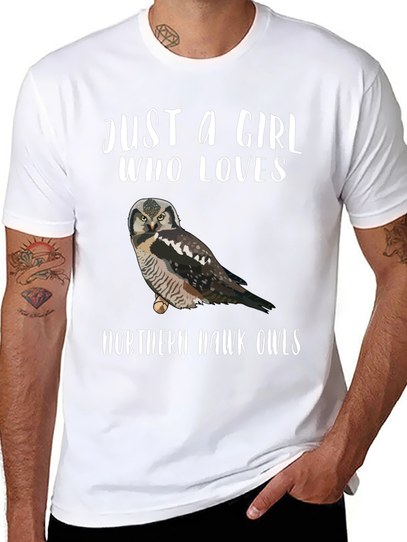 Northern Hawk Owl Graphic T-Shirt