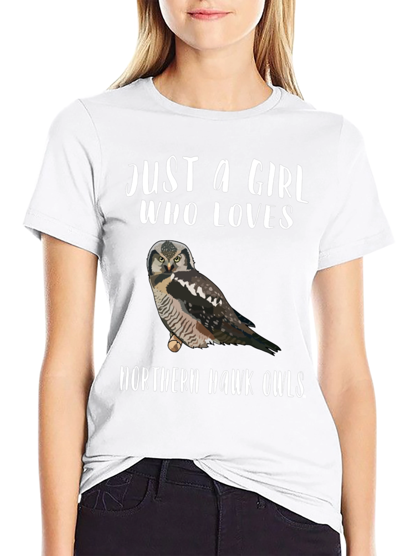Northern Hawk Owl Graphic T-Shirt
