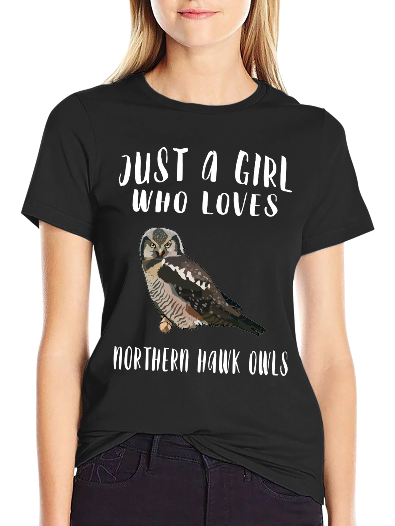 Northern Hawk Owl Graphic T-Shirt