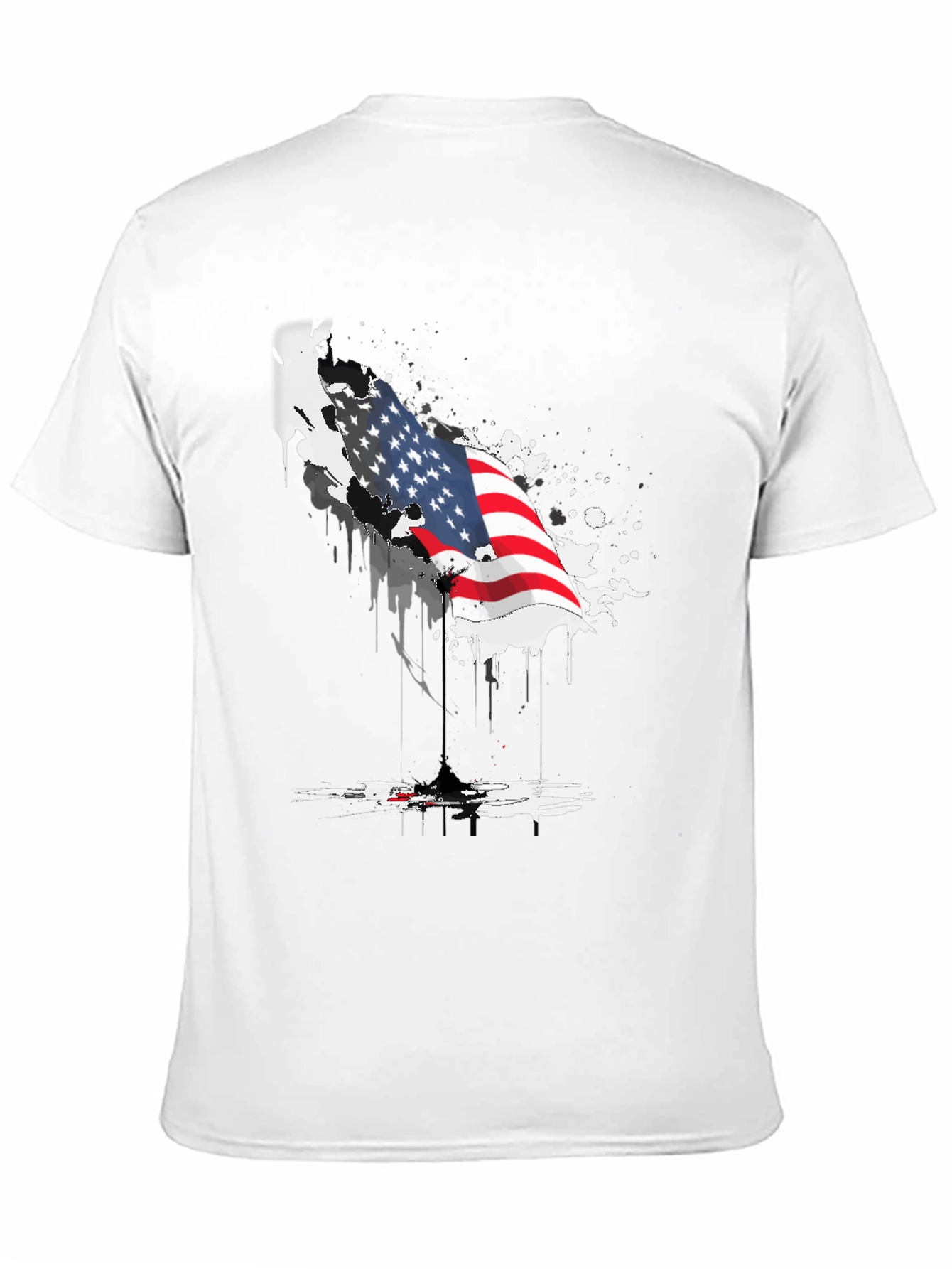 American Flag Graphic Tee - Patriotic Design