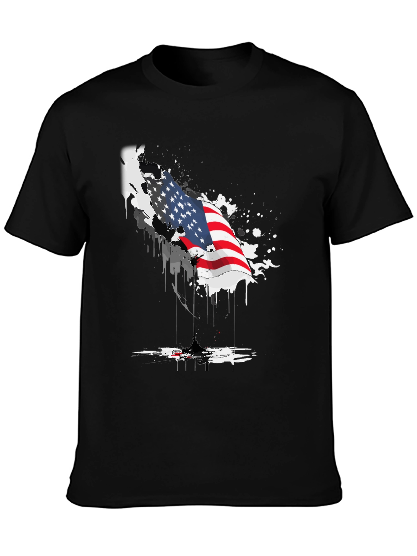 American Flag Graphic Tee - Patriotic Design