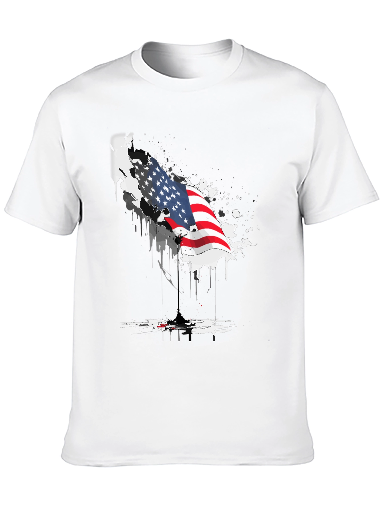 American Flag Graphic Tee - Patriotic Design